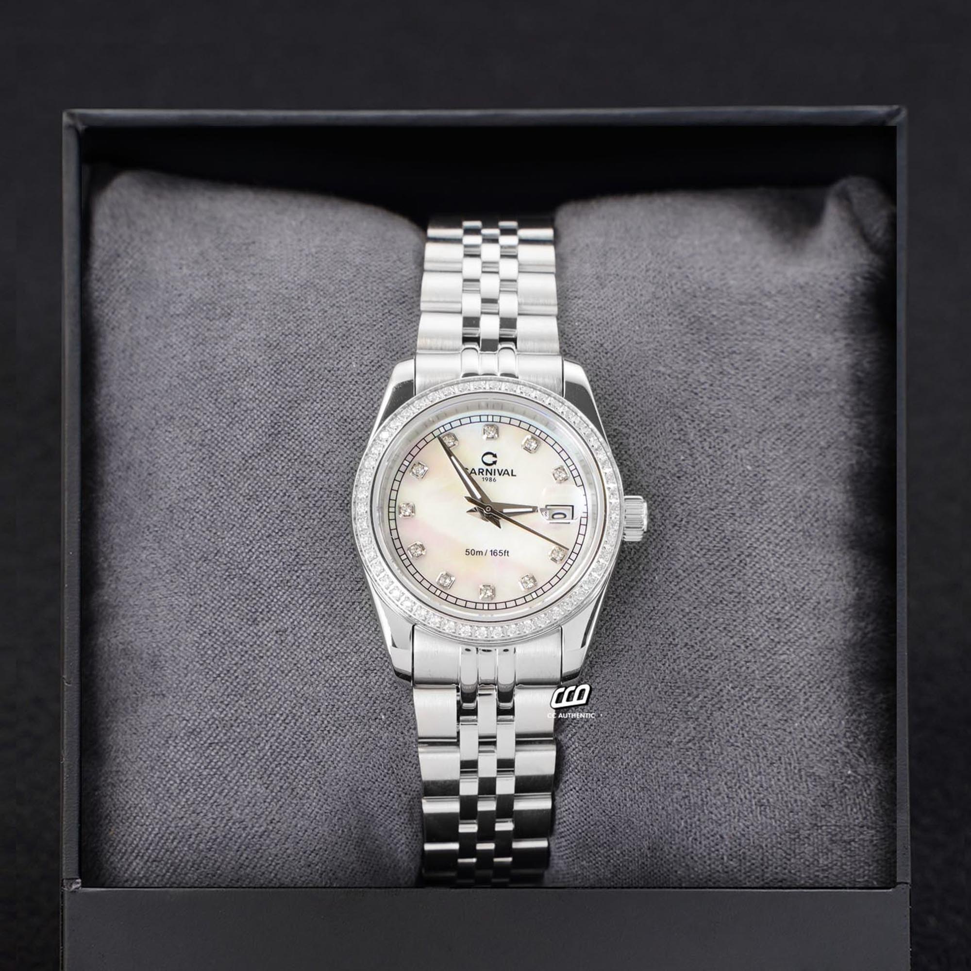 ĐỒNG HỒ NỮ CARNIVAL 8131L2 VT TK QUAZT 32MM