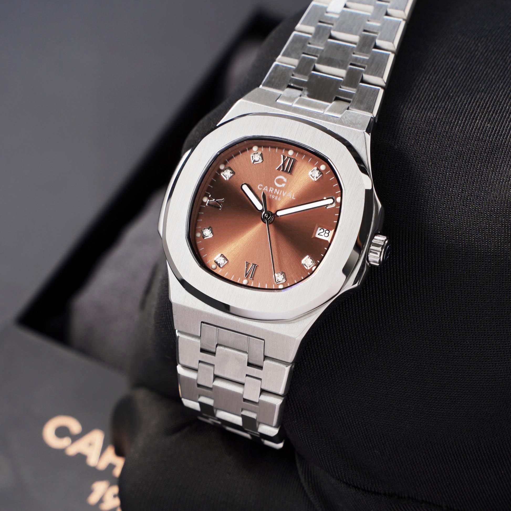 ĐỒNG HỒ NỮ CARNIVAL 8160L VT NCH QUAZT 34MM