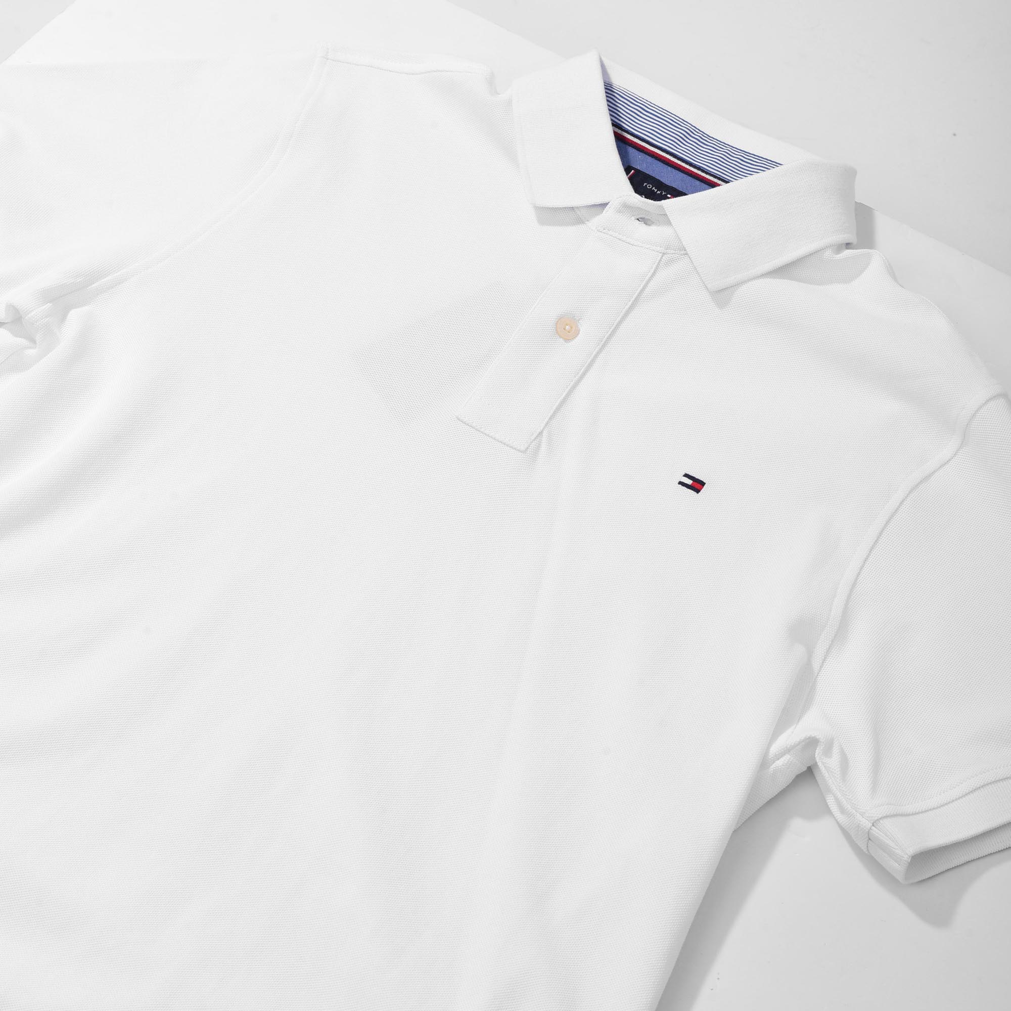 TOMMY HILFIGER BASIC POLO SHIRT - WHITE