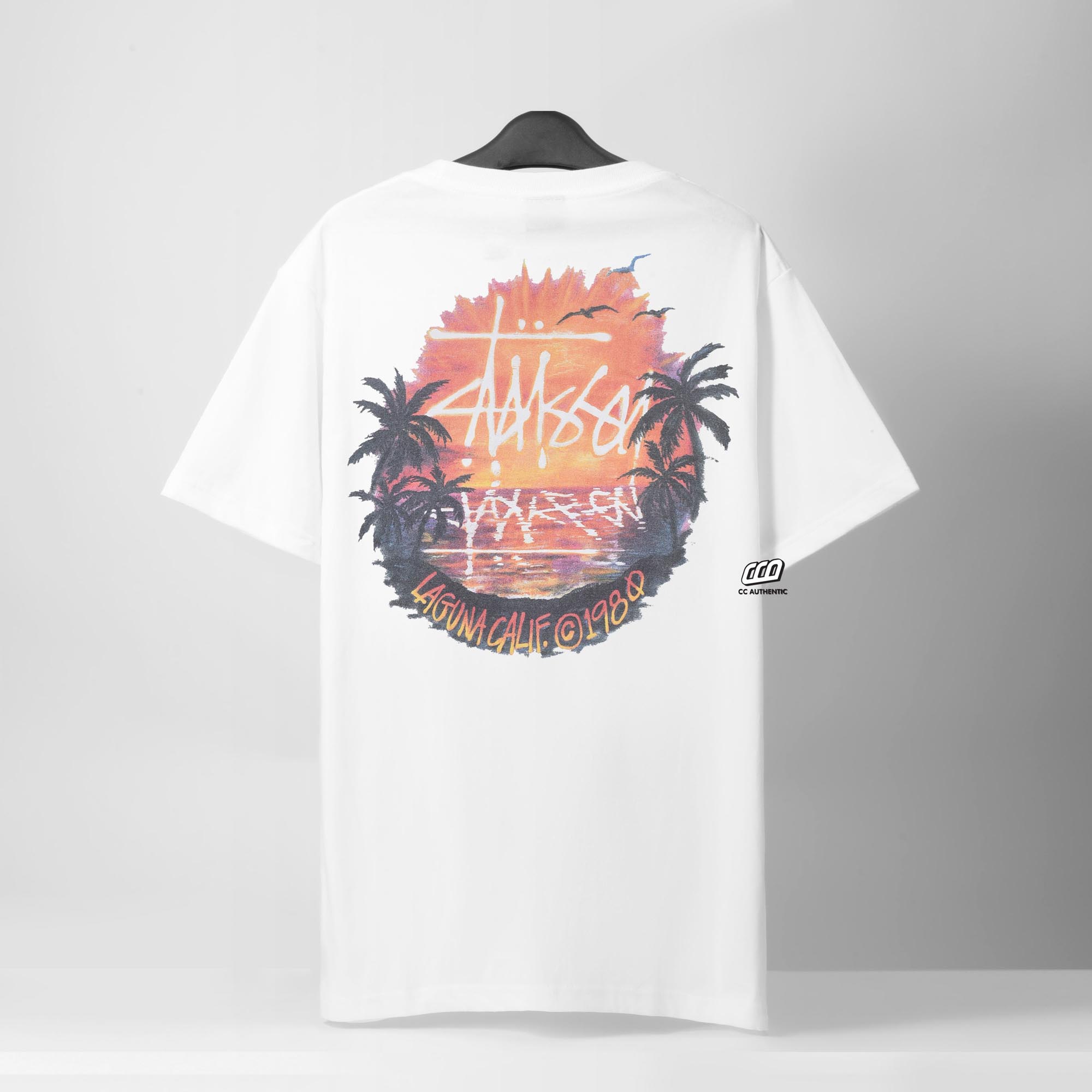 STUSSY SUNSET T-SHIRT - WHITE