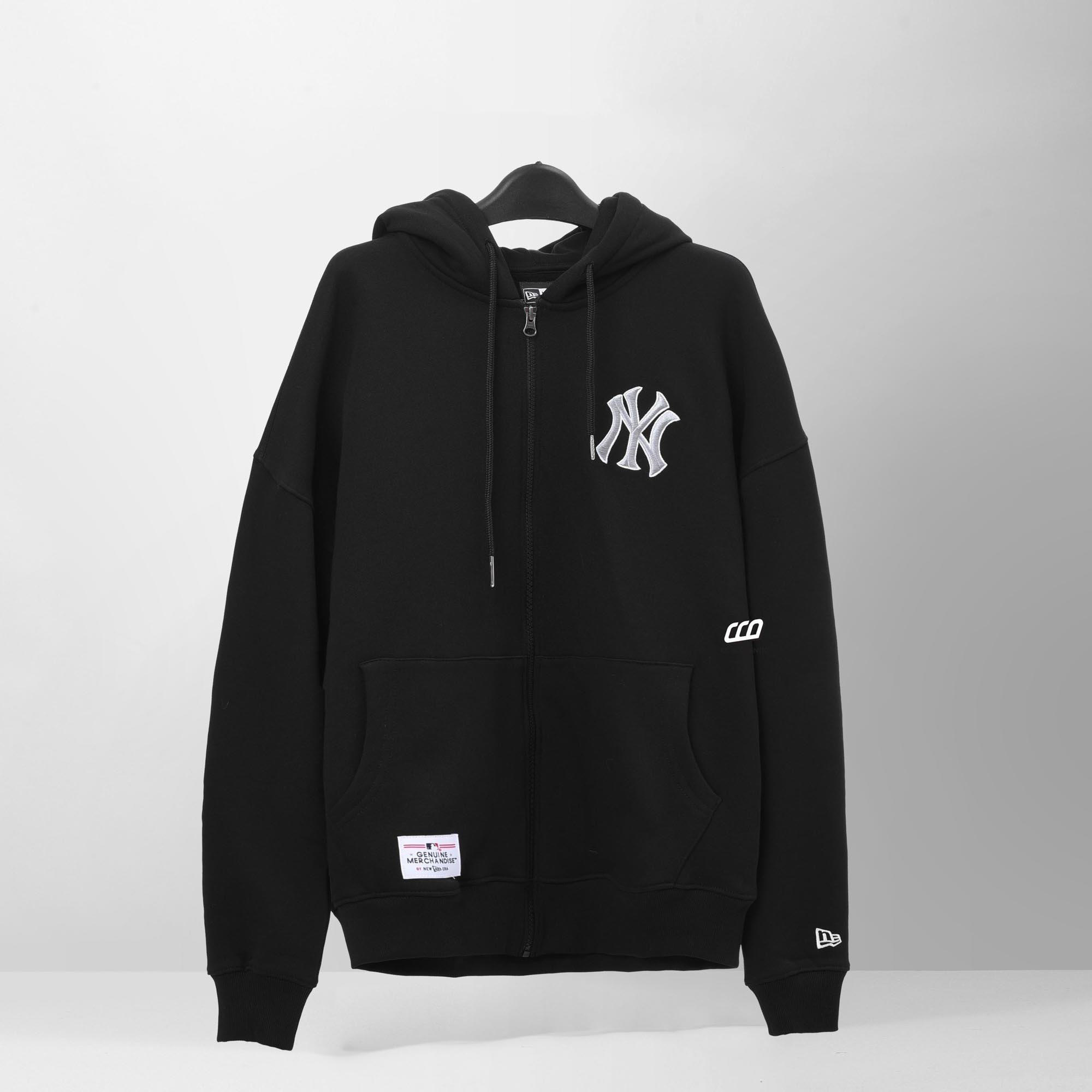 NEW ERA NEW YORK YK ZIP HOODIE - BLACK