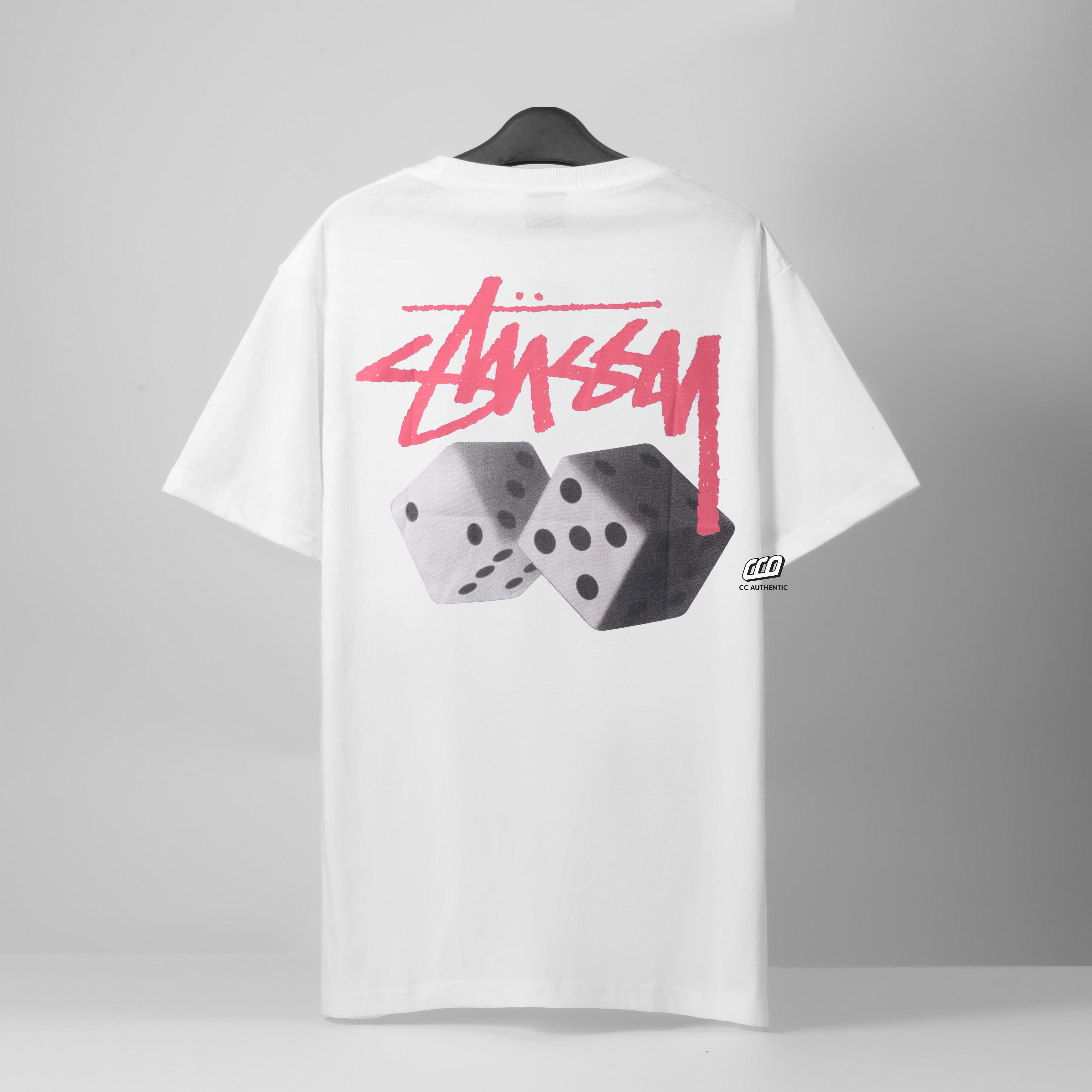 STUSSY ROLL THE DICE T-SHIRT - WHITE