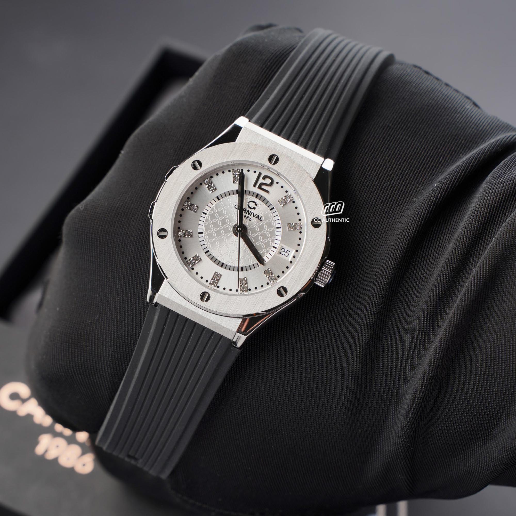 ĐỒNG HỒ NỮ CARNIVAL 8173L VT DCS T QUAZT 34MM