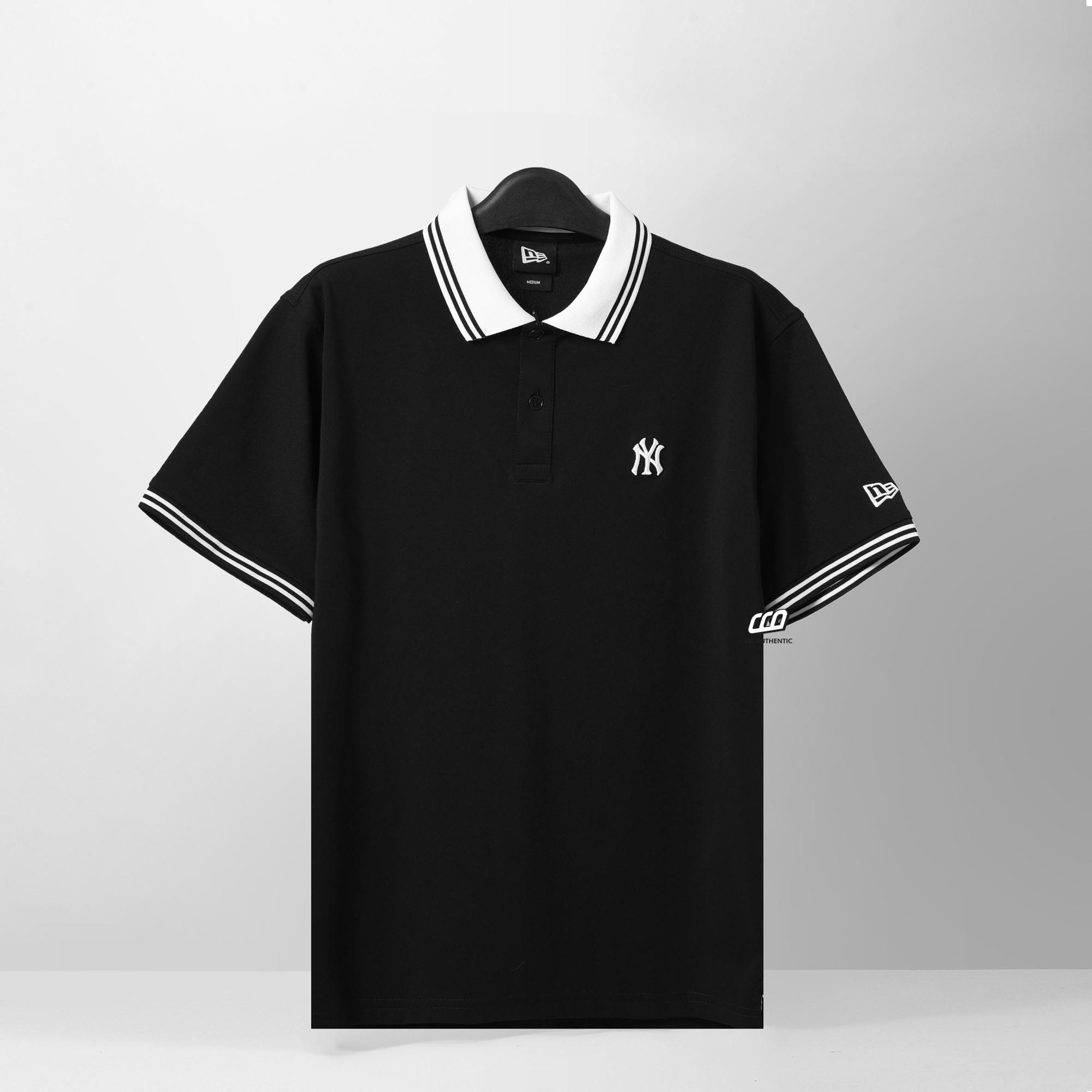 NEW ERA NY POLO SHIRT - BLACK