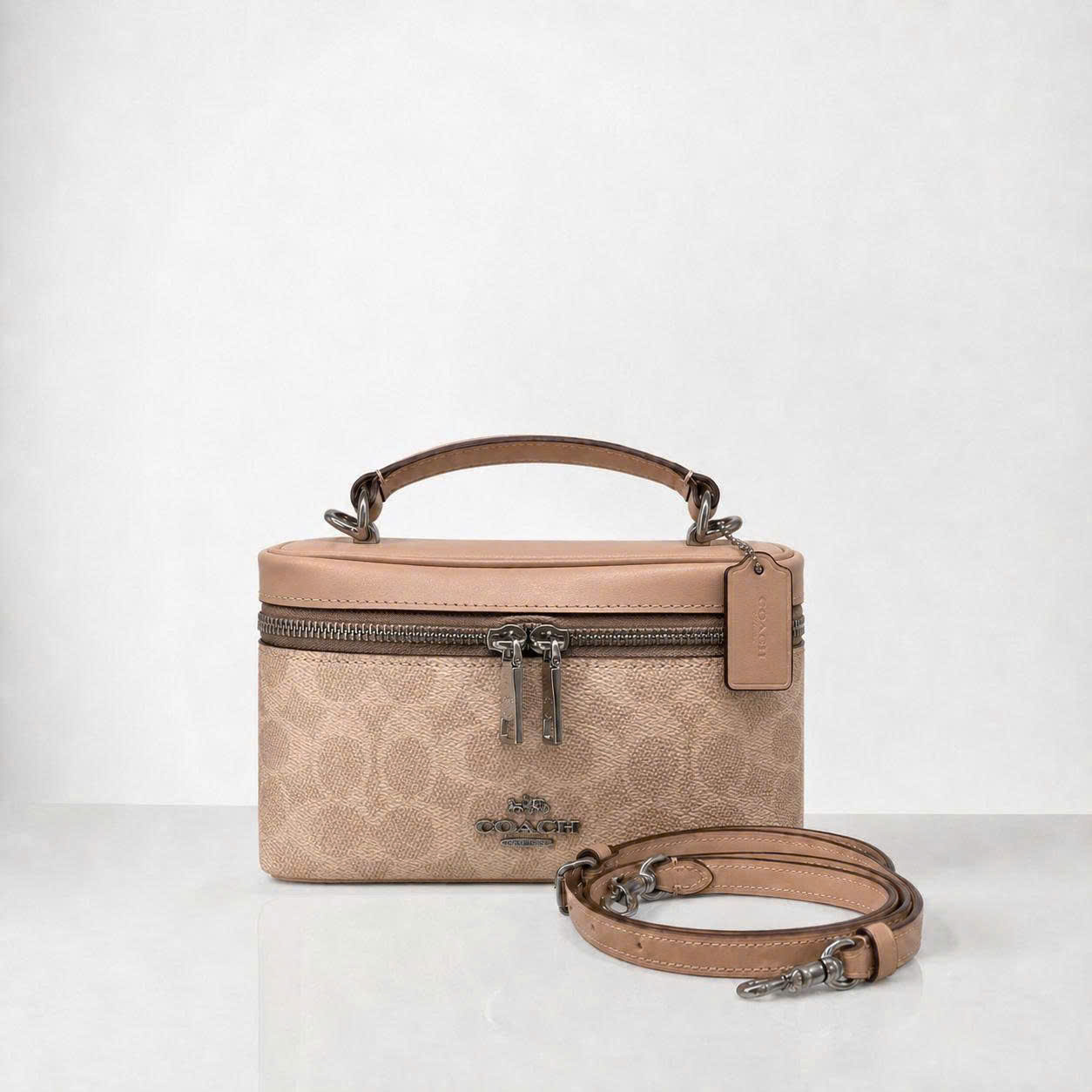 COACH SIGNATURE RAINER CROSSBODY BAG - SAND
