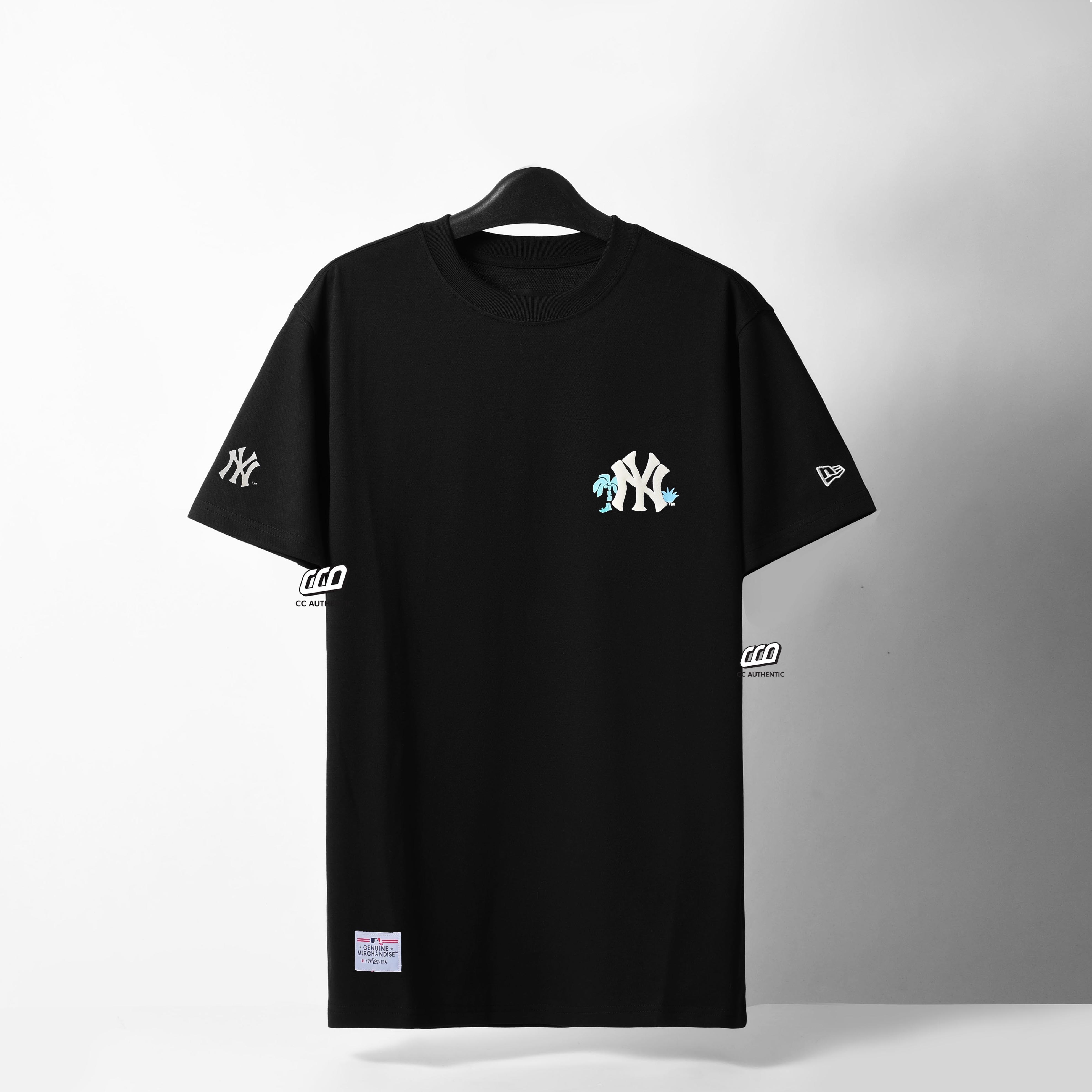 NEW ERA NY SUMMER BEACH T-SHIRT - BLACK