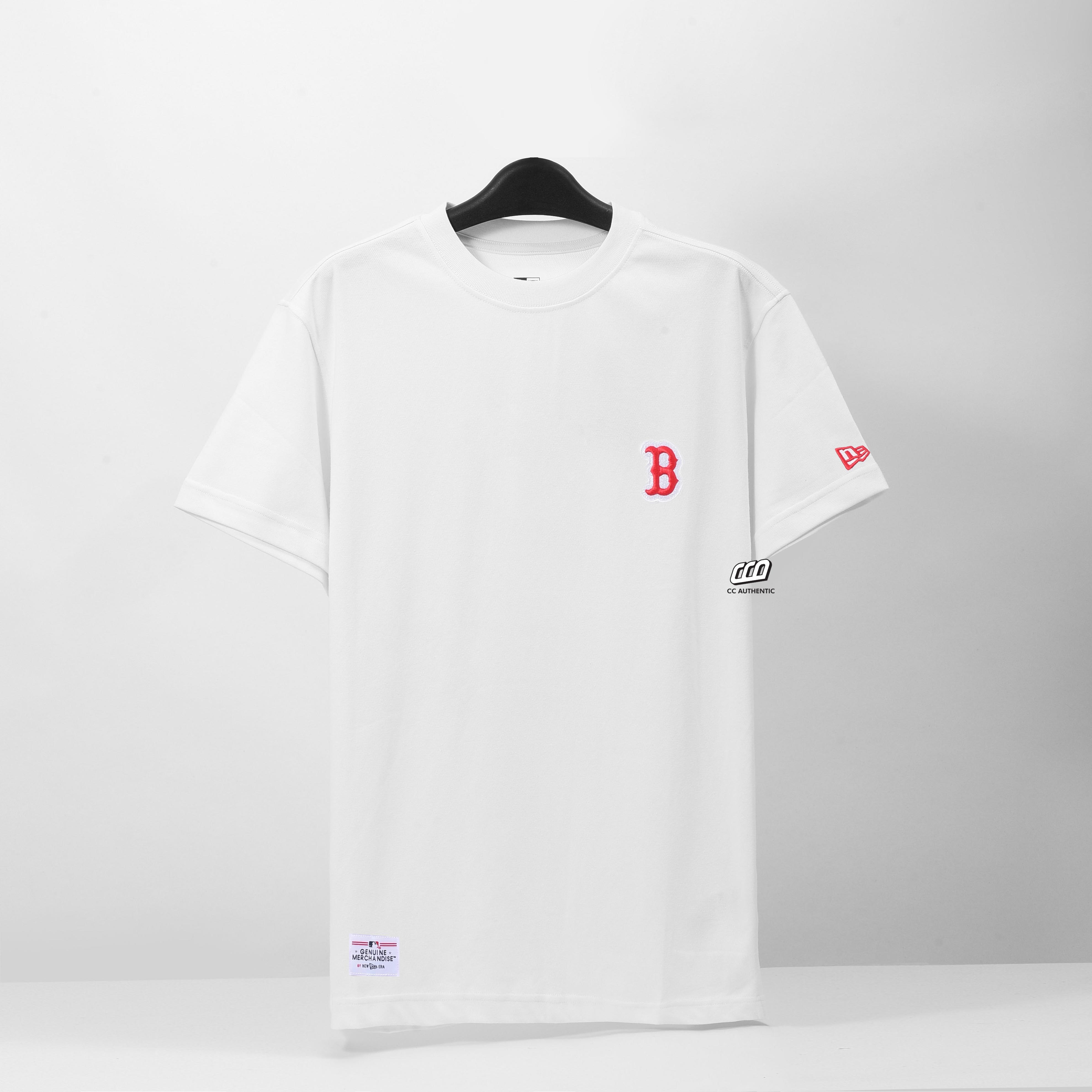 NEW ERA RED BASIC LOGO B T-SHIRT - WHITE