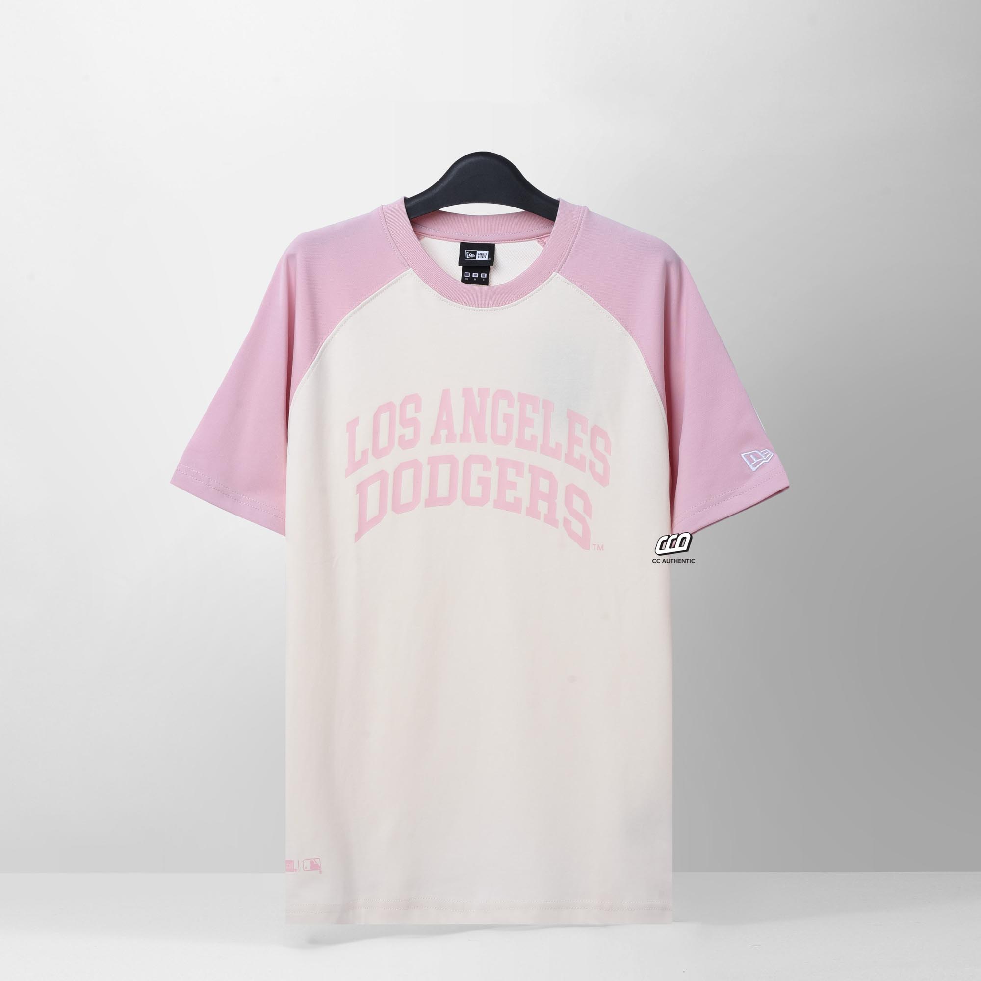 NEW ERA ARCH T-SHIRT - PINK/BEGIE