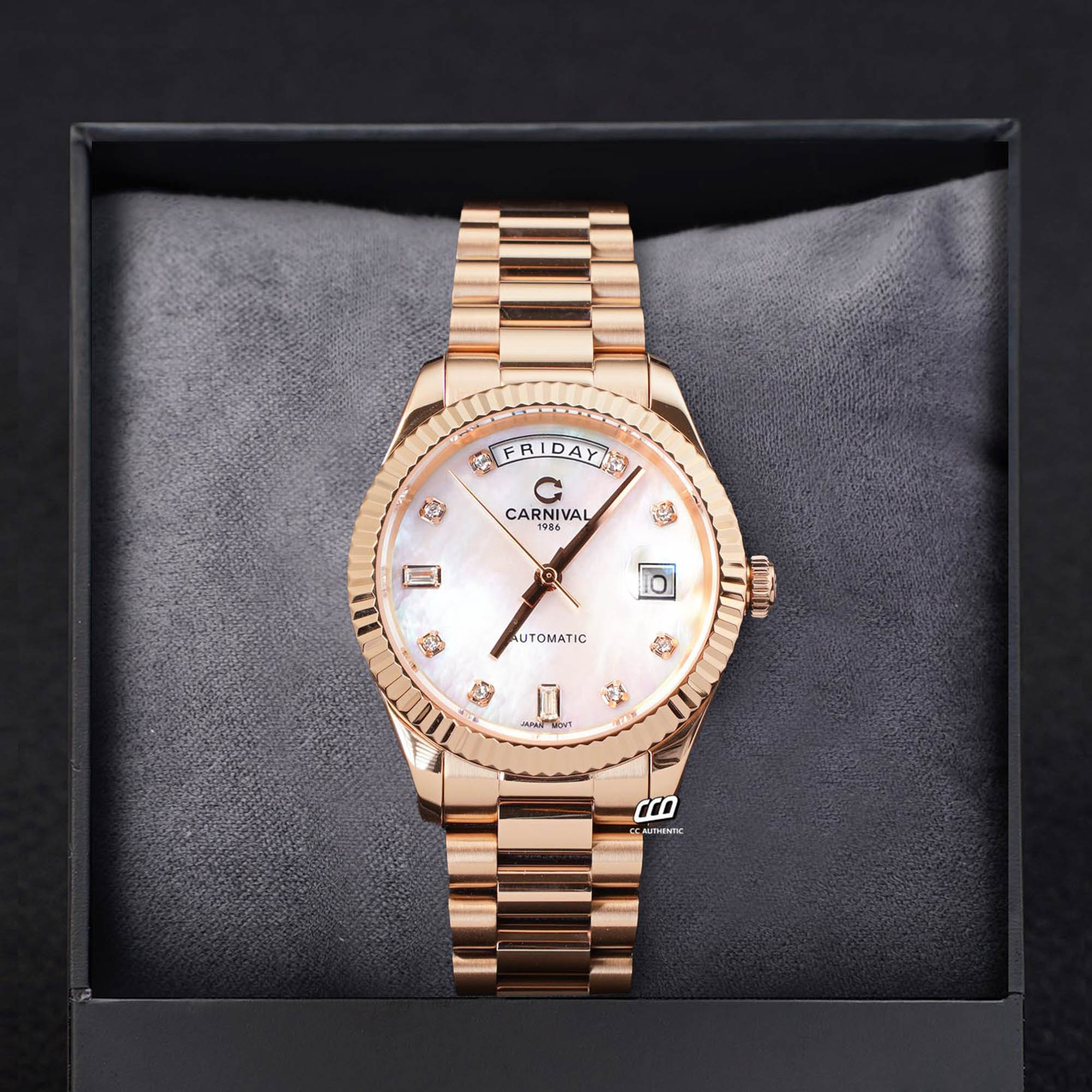 ĐỒNG HỒ NAM CARNIVAL 8239G VH TK AUTOMATIC 38MM