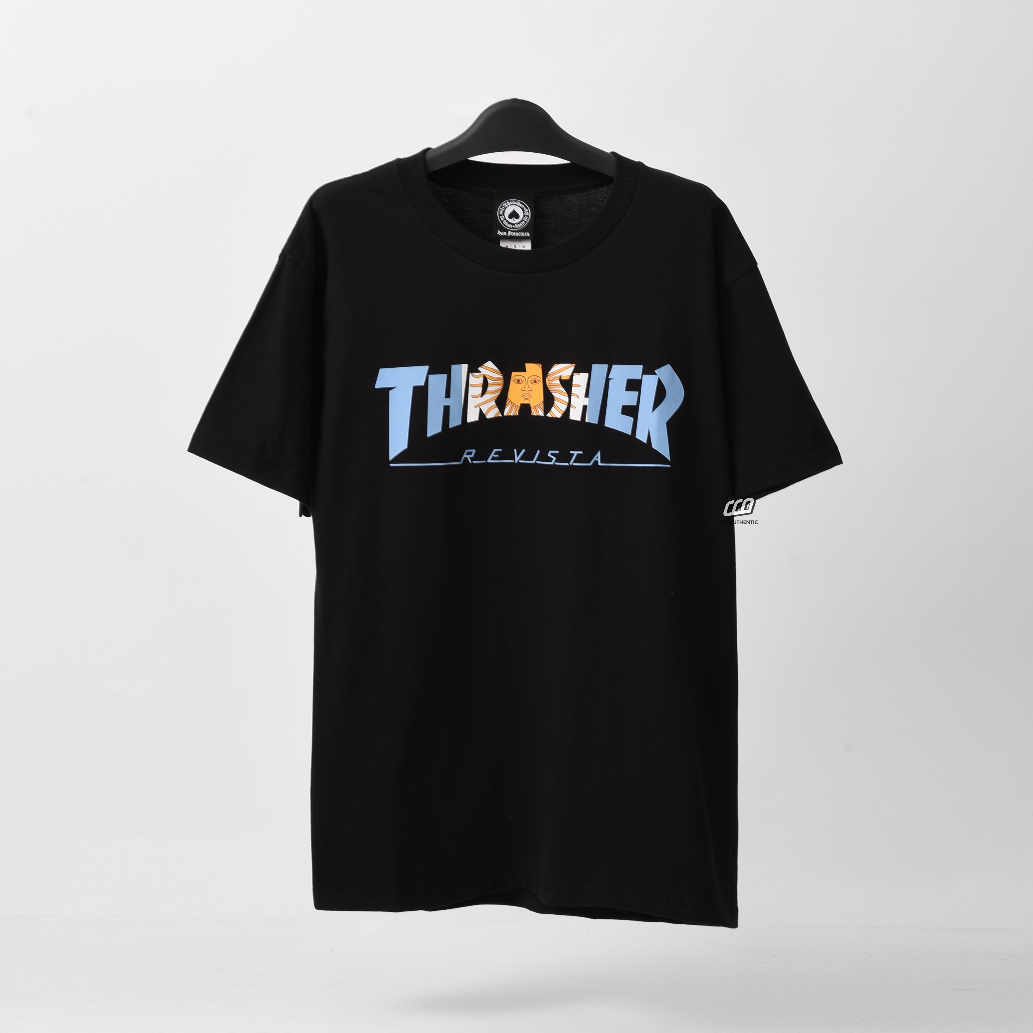 Thrasher Agentina Logo Tshirt - Black