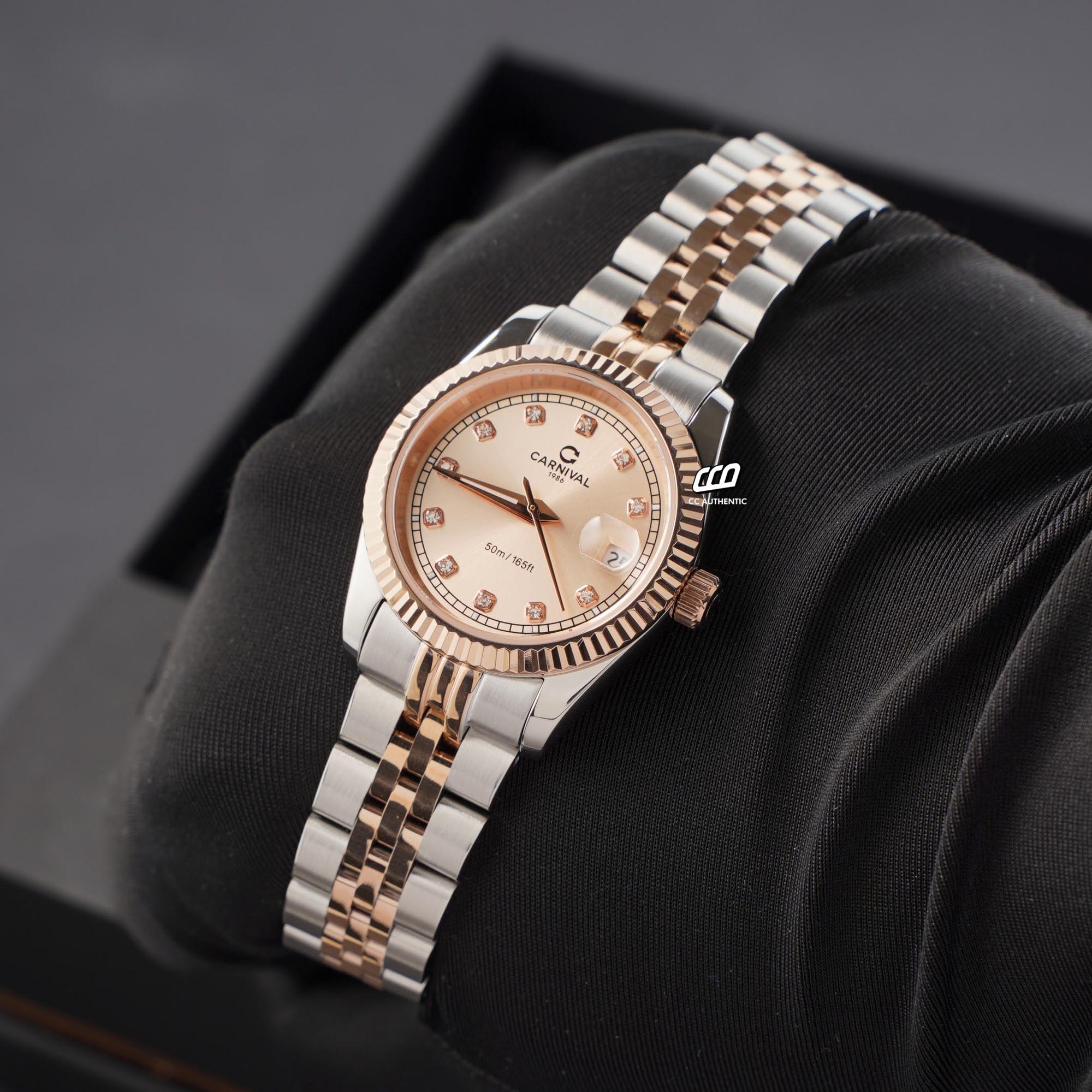 ĐỒNG HỒ NỮ CARNIVAL 8131L CH NN QUAZT 32MM