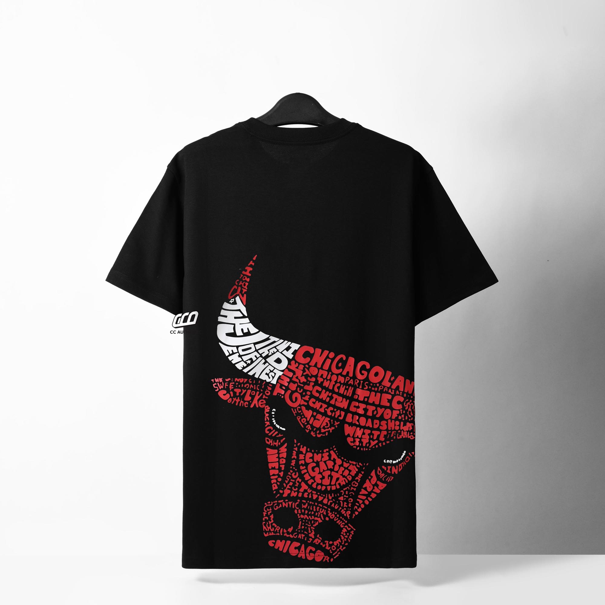 NEW ERA CHICAGO BULLS INFILL T-SHIRT - BLACK
