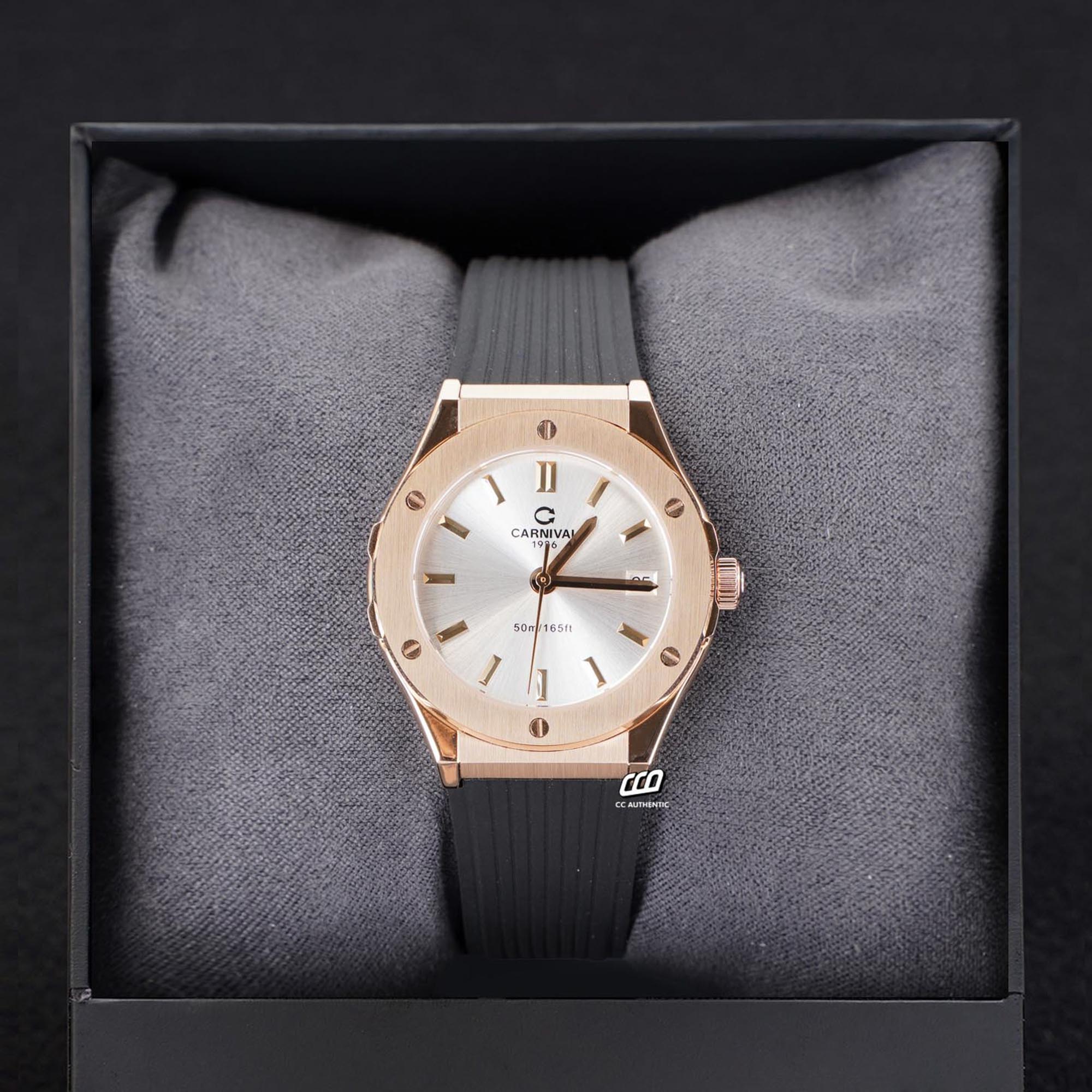 ĐỒNG HỒ NỮ CARNIVAL 8168L VH DCS T QUAZT 34MM