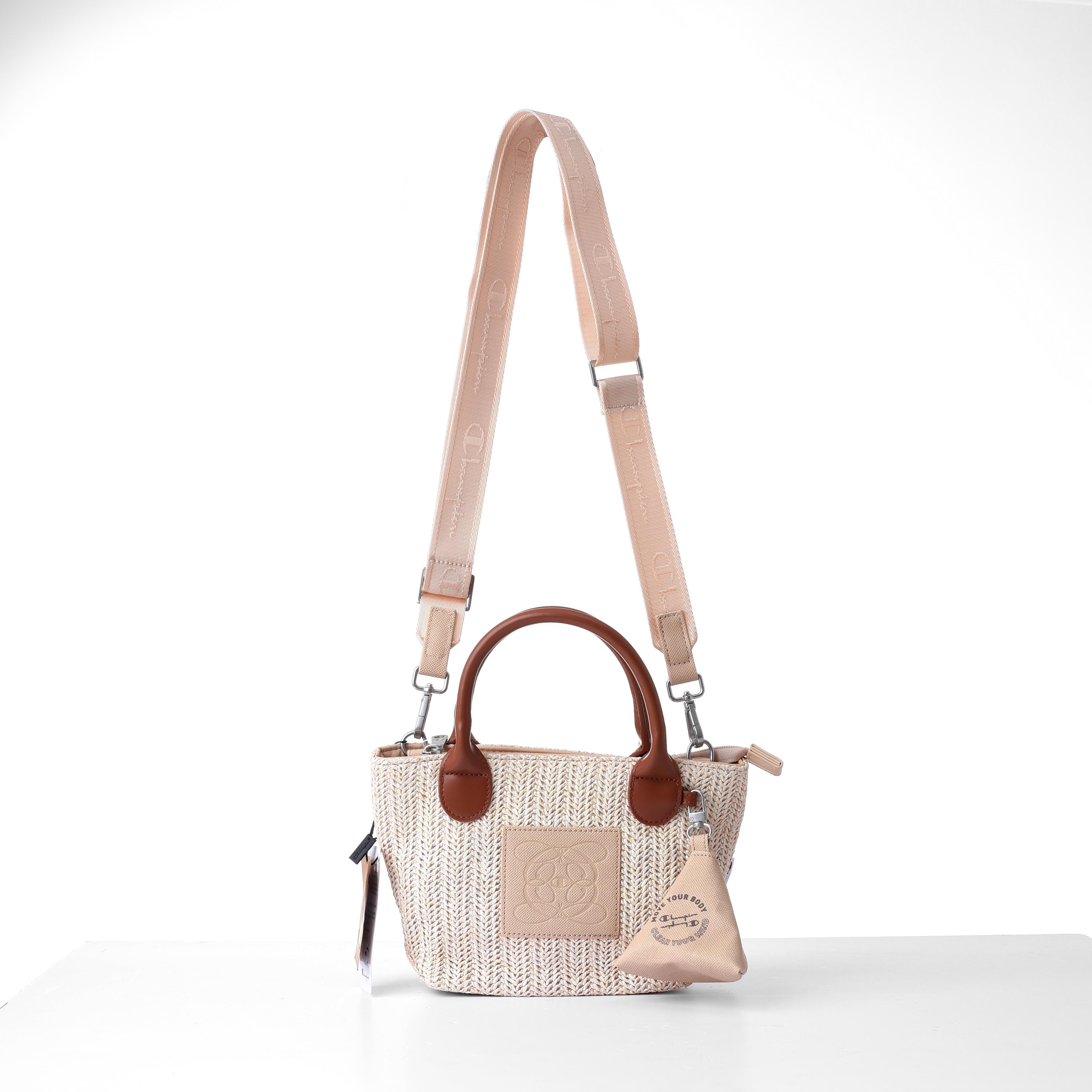 CHAMPION TRAPEZOIDAL MINI TOTE BAG - IVORY