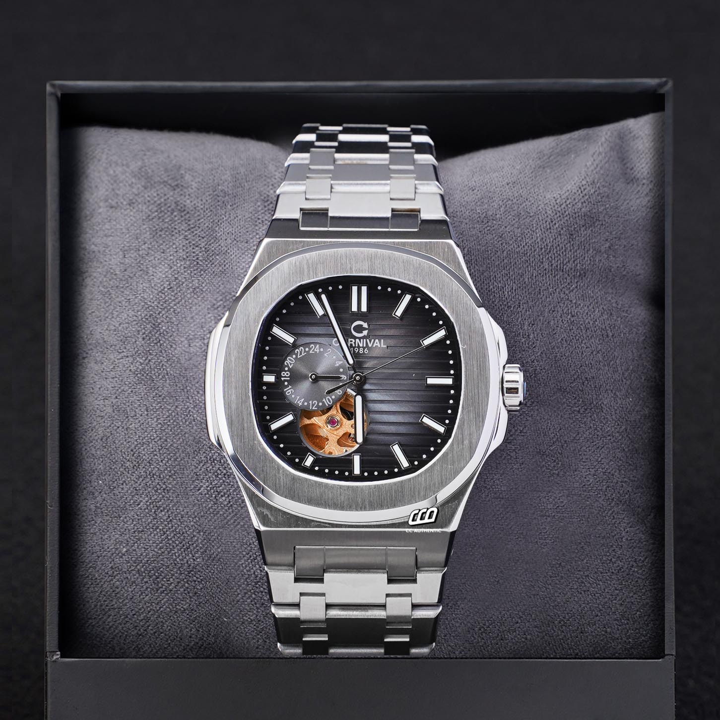 ĐỒNG HỒ NAM CARNIVAL 8159G VT XAM AUTOMATIC 41MM