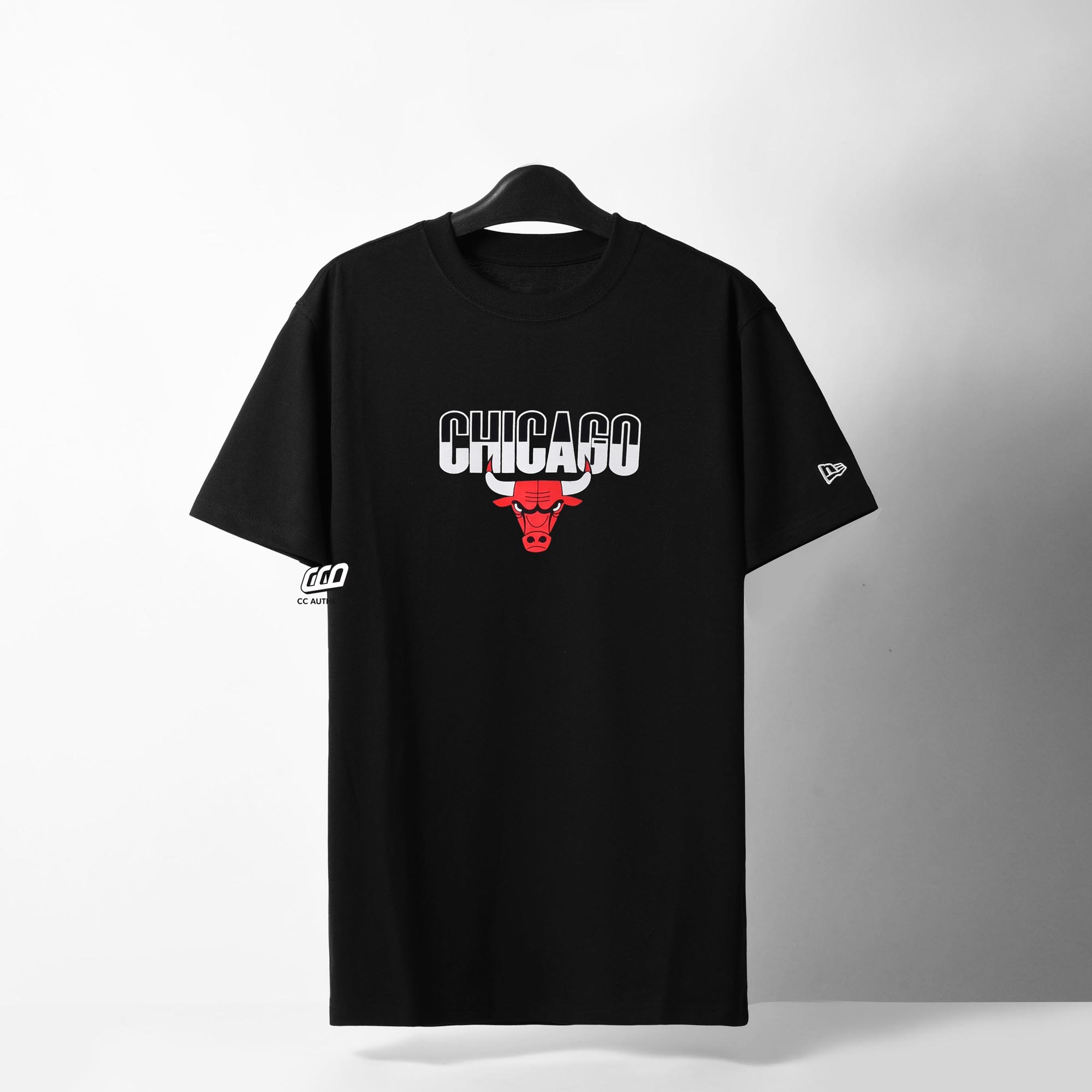 NEW ERA CHICAGO BULLS CITY T-SHIRT - BLACK