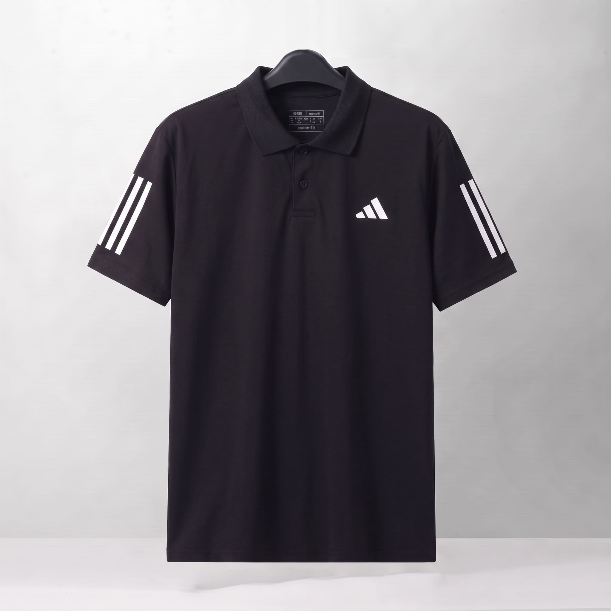 ADIDAS CLUB 3STR POLO - BLACK