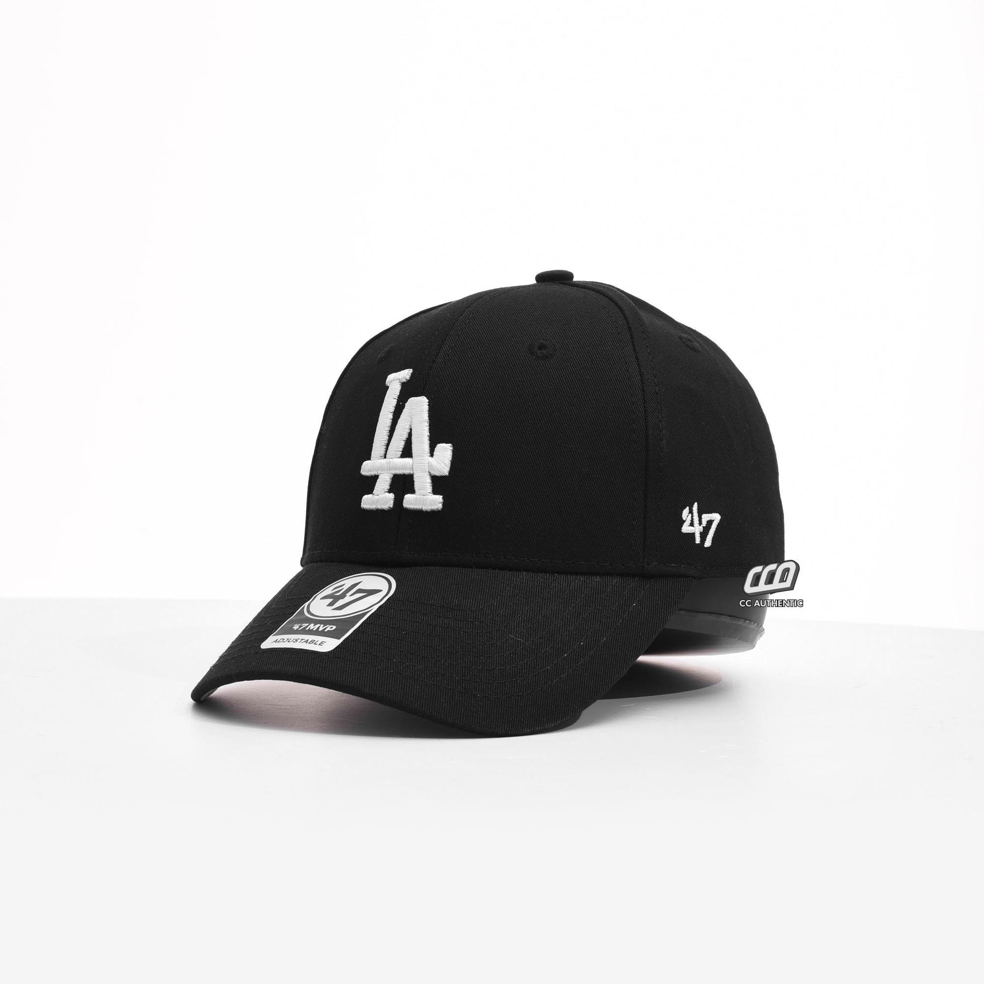 47 LA WHITE LOGO CAP - BLACK