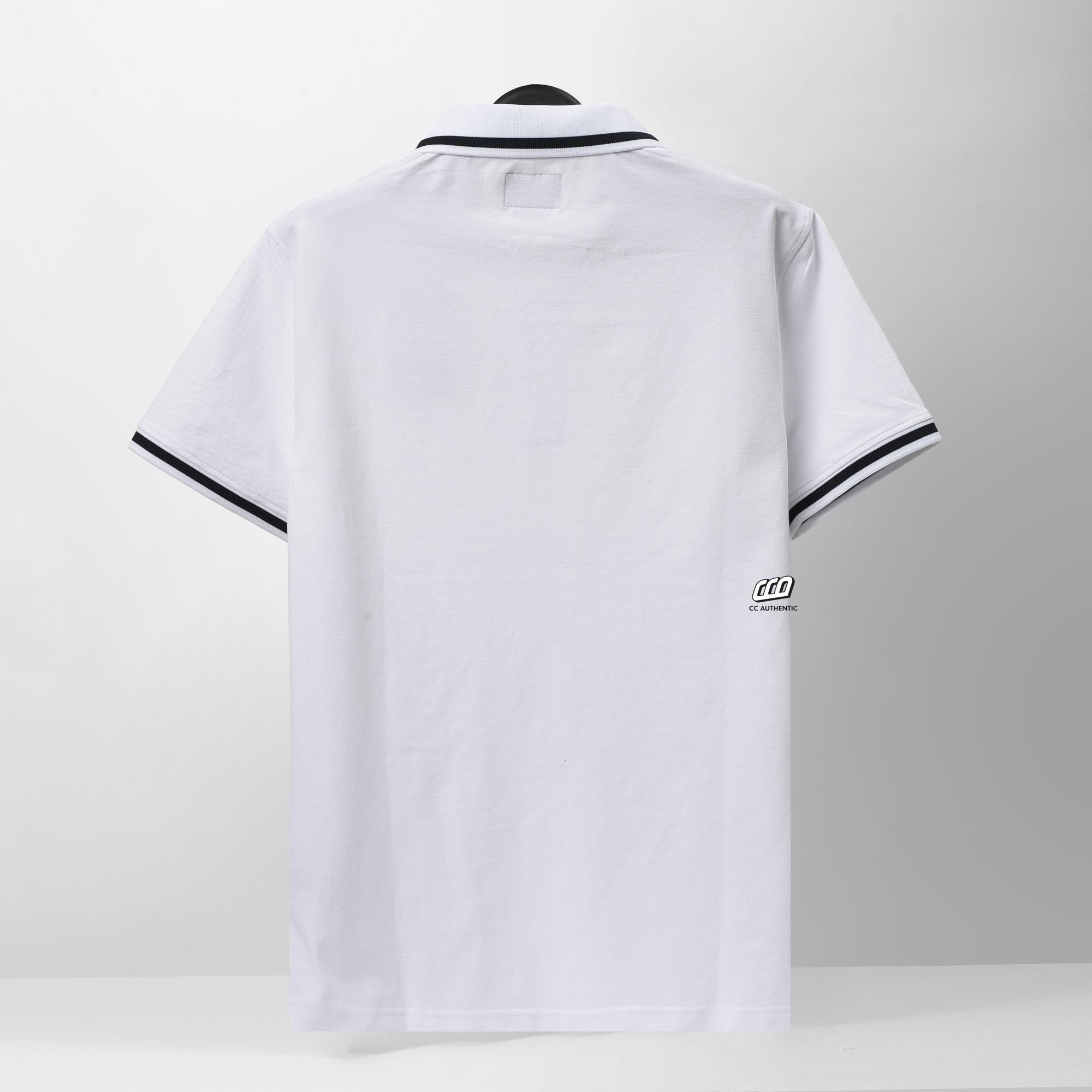 NEW ERA CLASSIC SMALL LOGO POLO SHIRT - WHITE