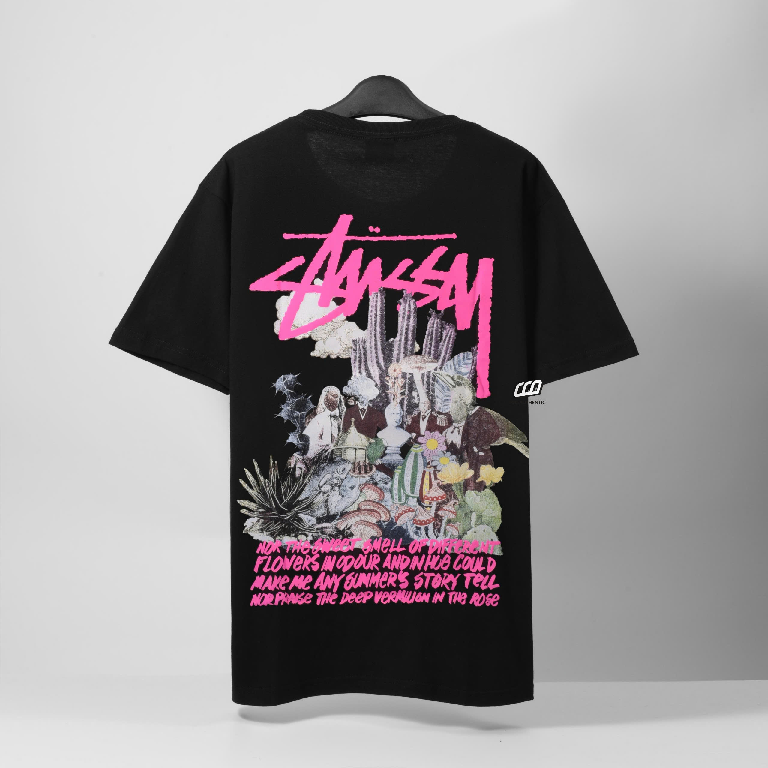 STUSSY PSYCHEDELIC T-SHIRT - BLACK