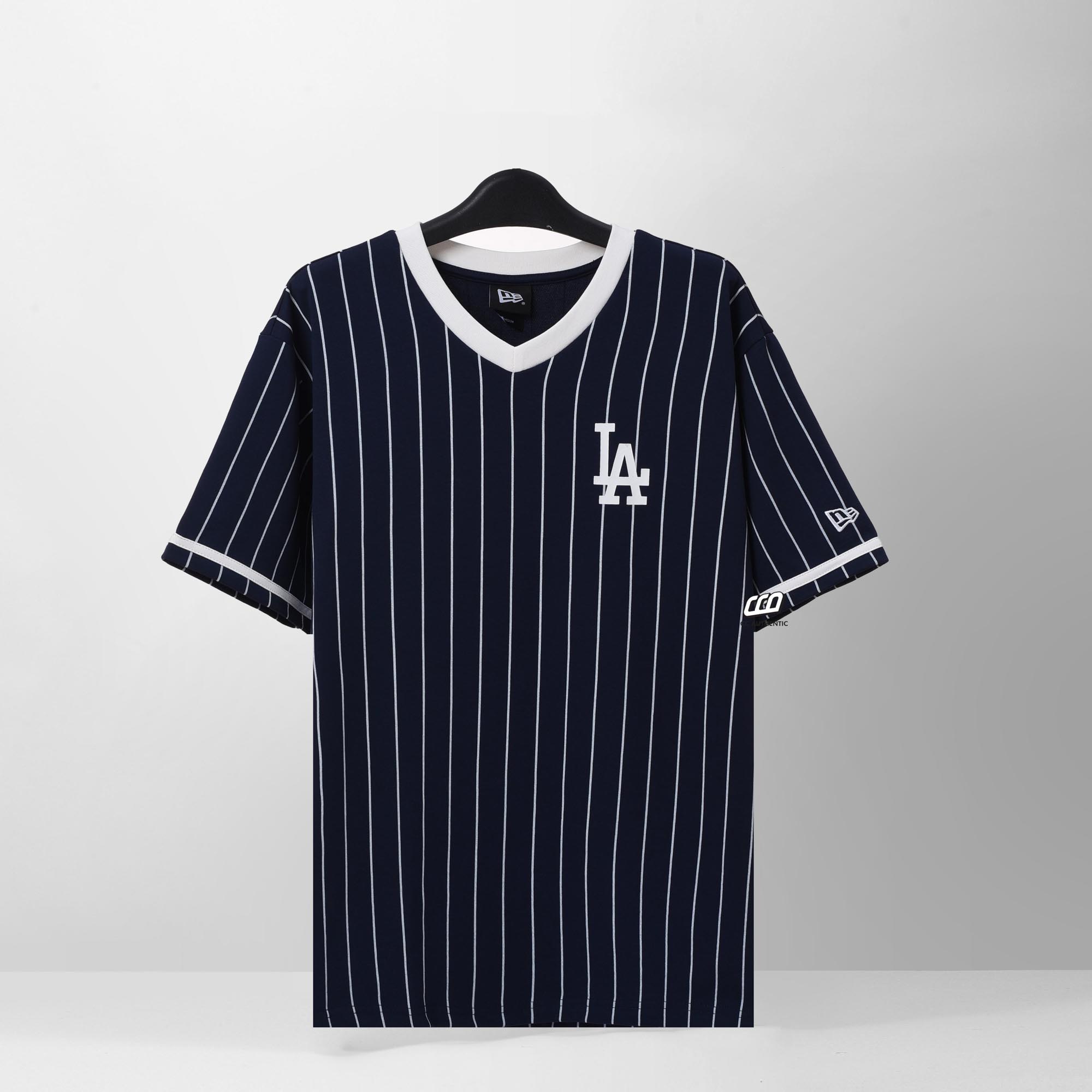 NEW ERA LA STRIPES T-SHIRT - NAVY