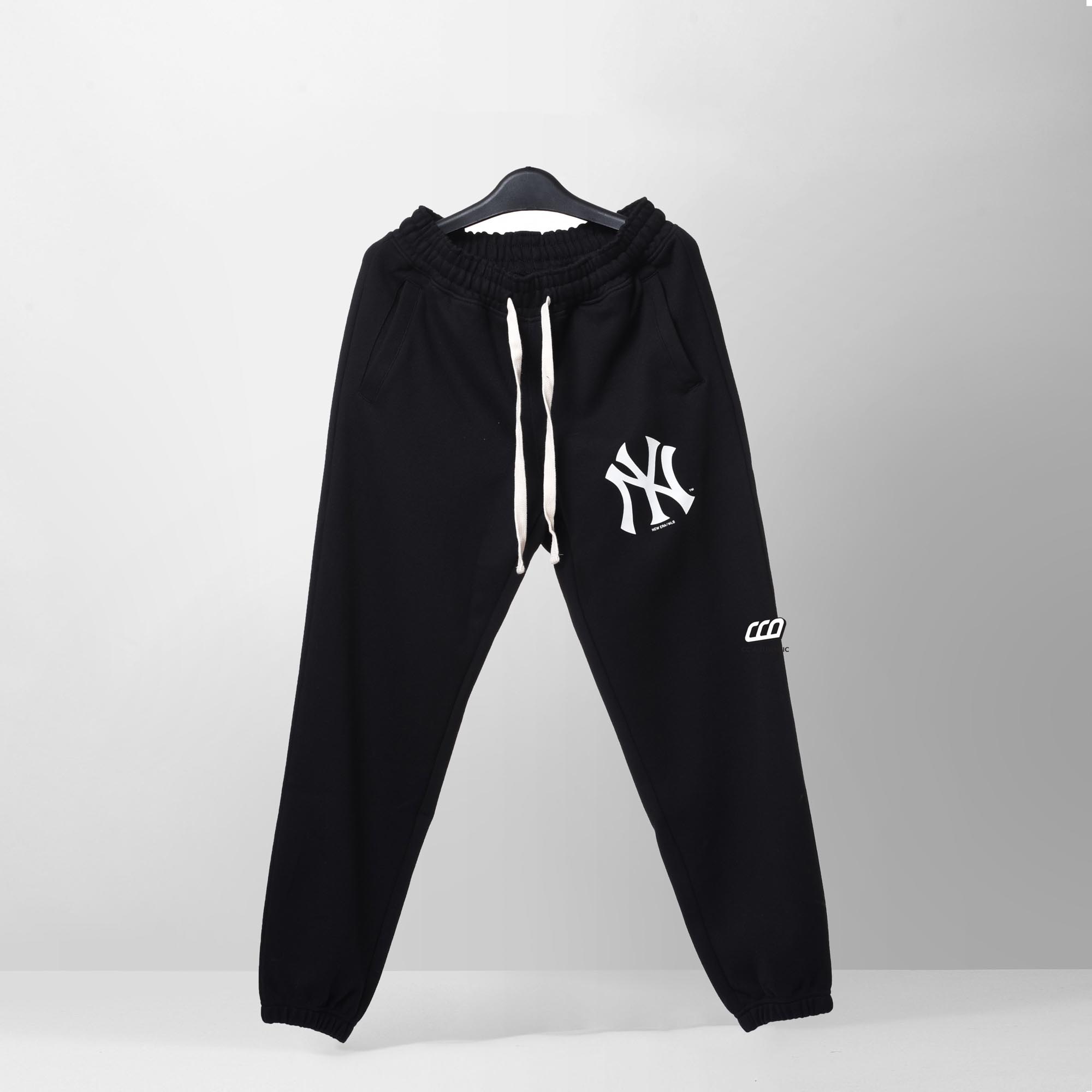 NEW ERA NY LOGO JOGGER - BLACK