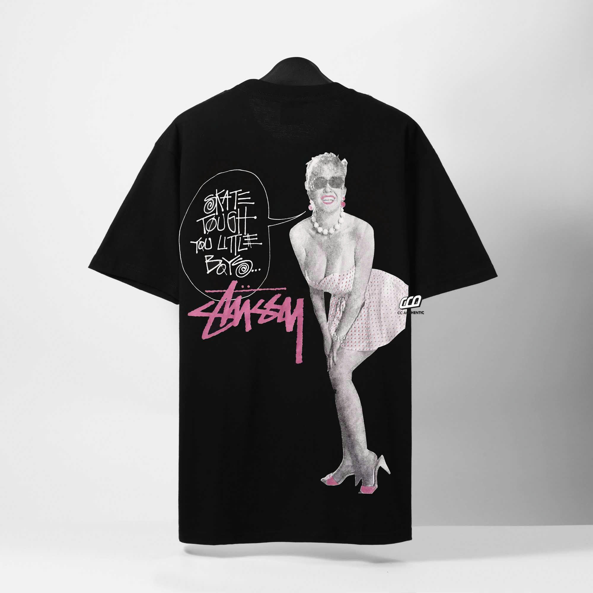 STUSSY SKATE TOUGHT T-SHIRT - BLACK