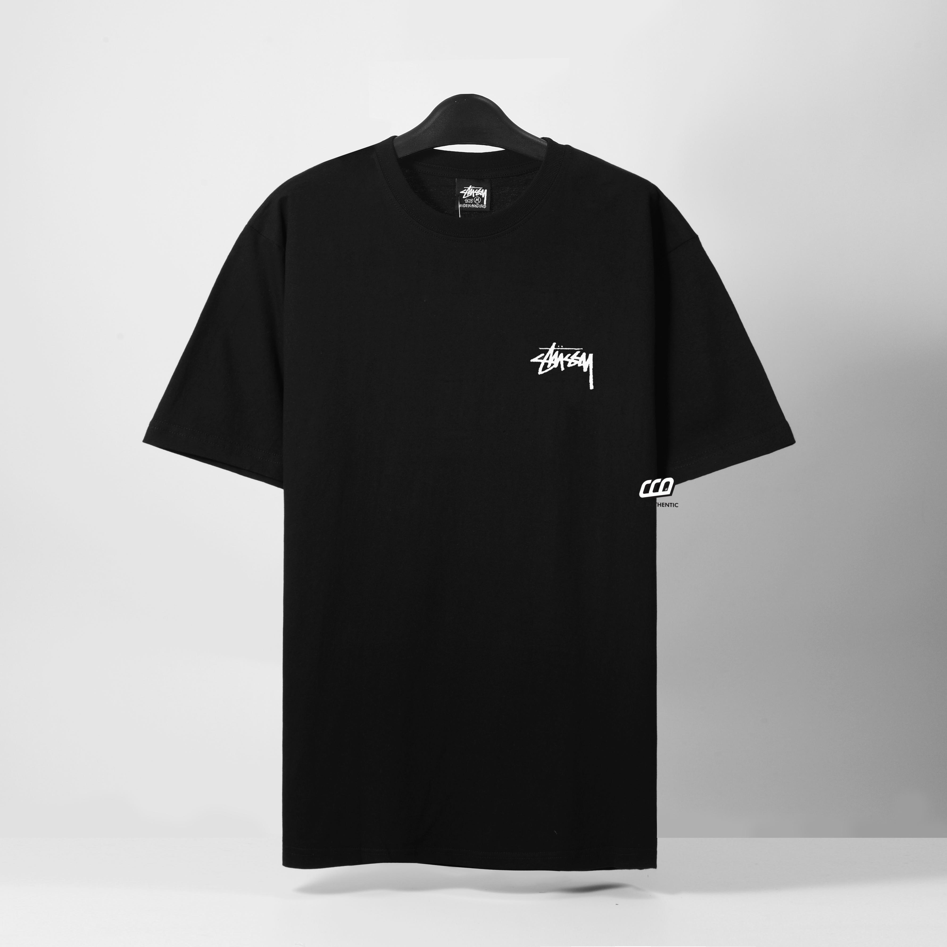 STUSSY FUZZY DICE T-SHIRT - BLACK