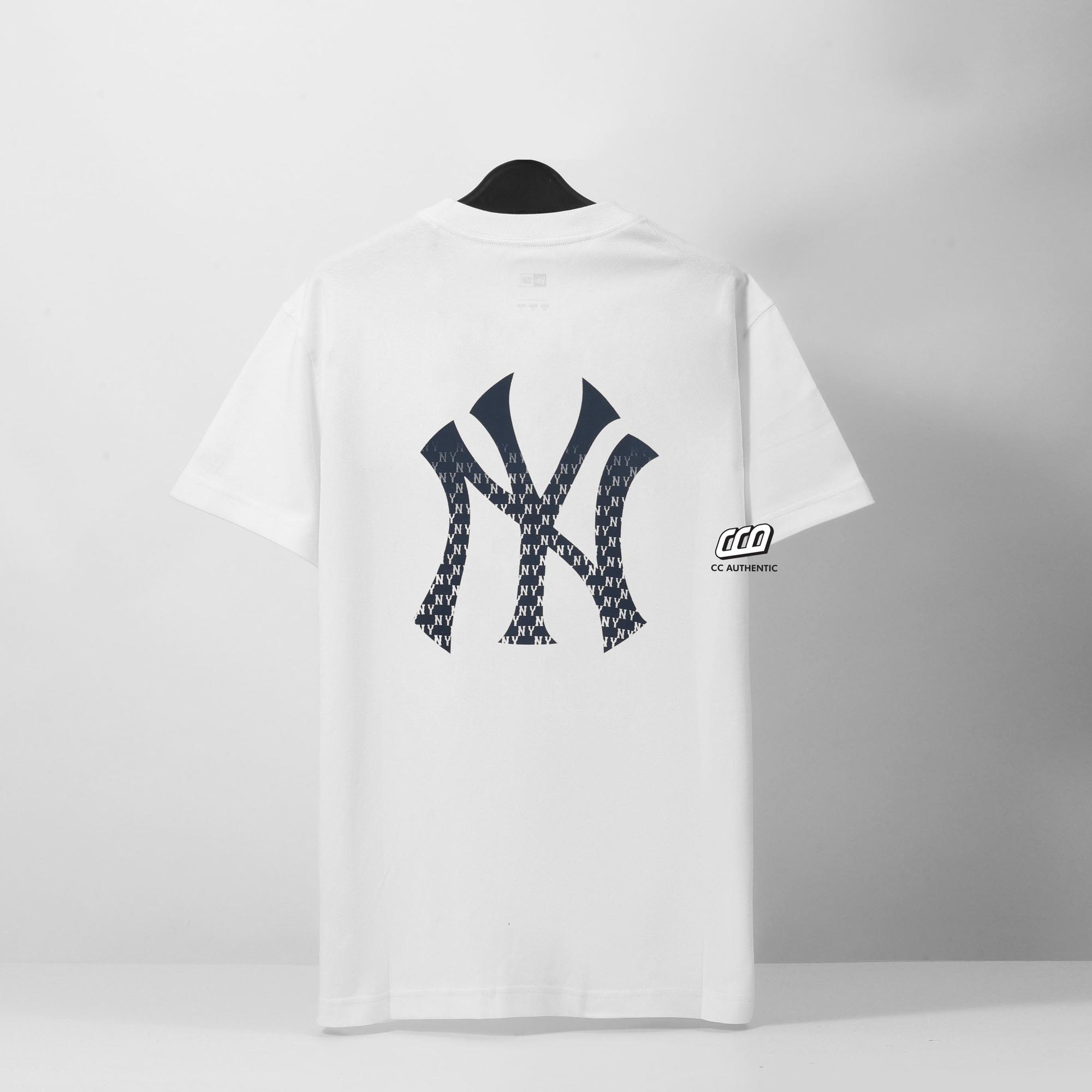 NEW ERA NY STITCH T-SHIRT - WHITE/NAVY