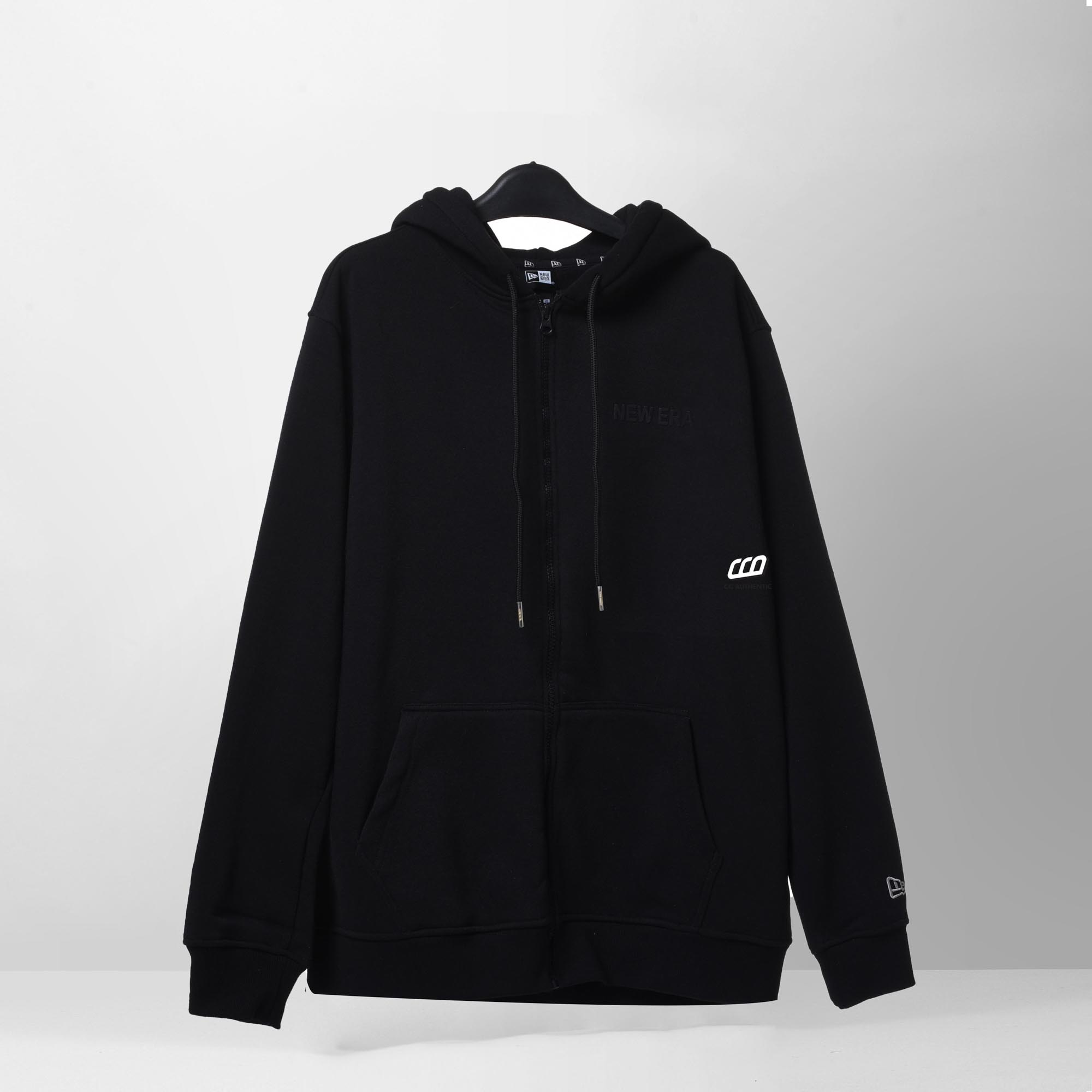 NEW ERA ESSENTIAL FT44 ZIP HOODIE - BLACK