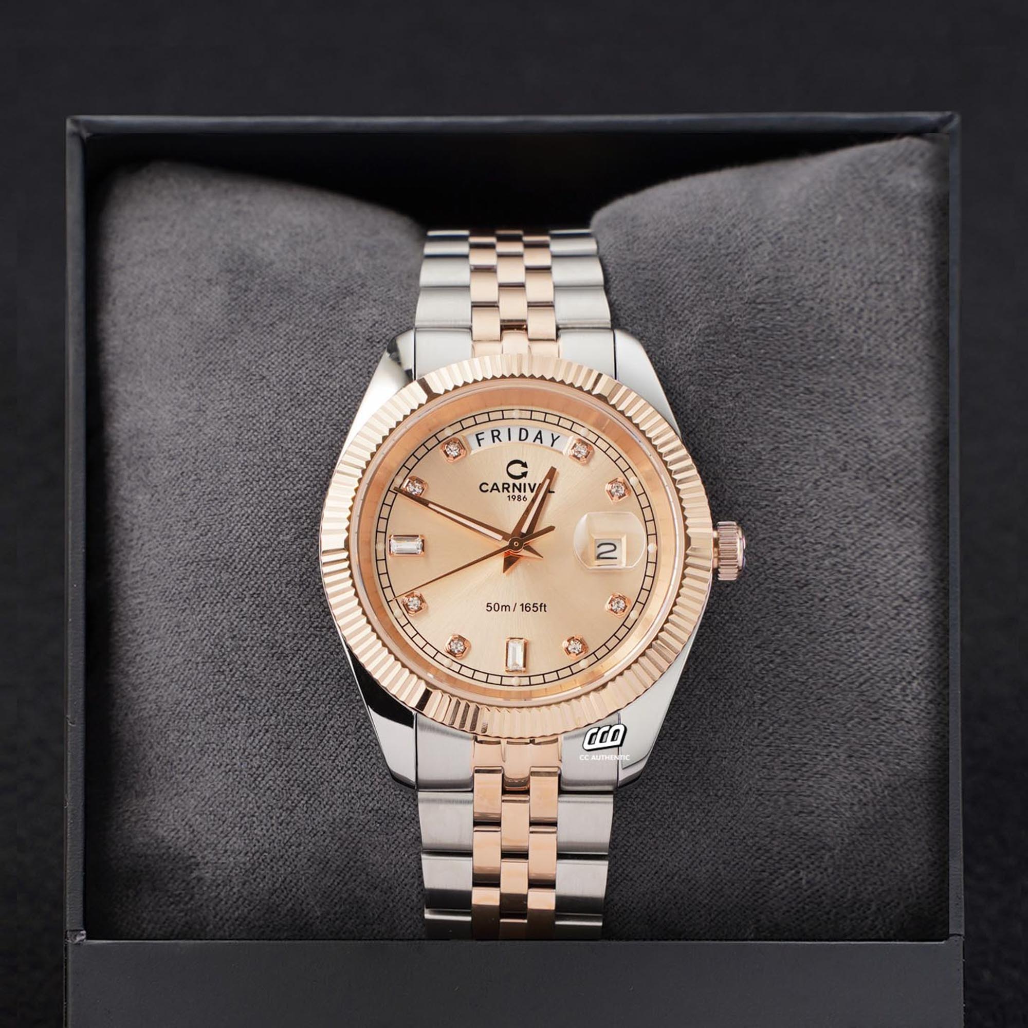 ĐỒNG HỒ NAM CARNIVAL 8190G CH NN QUAZT 40MM