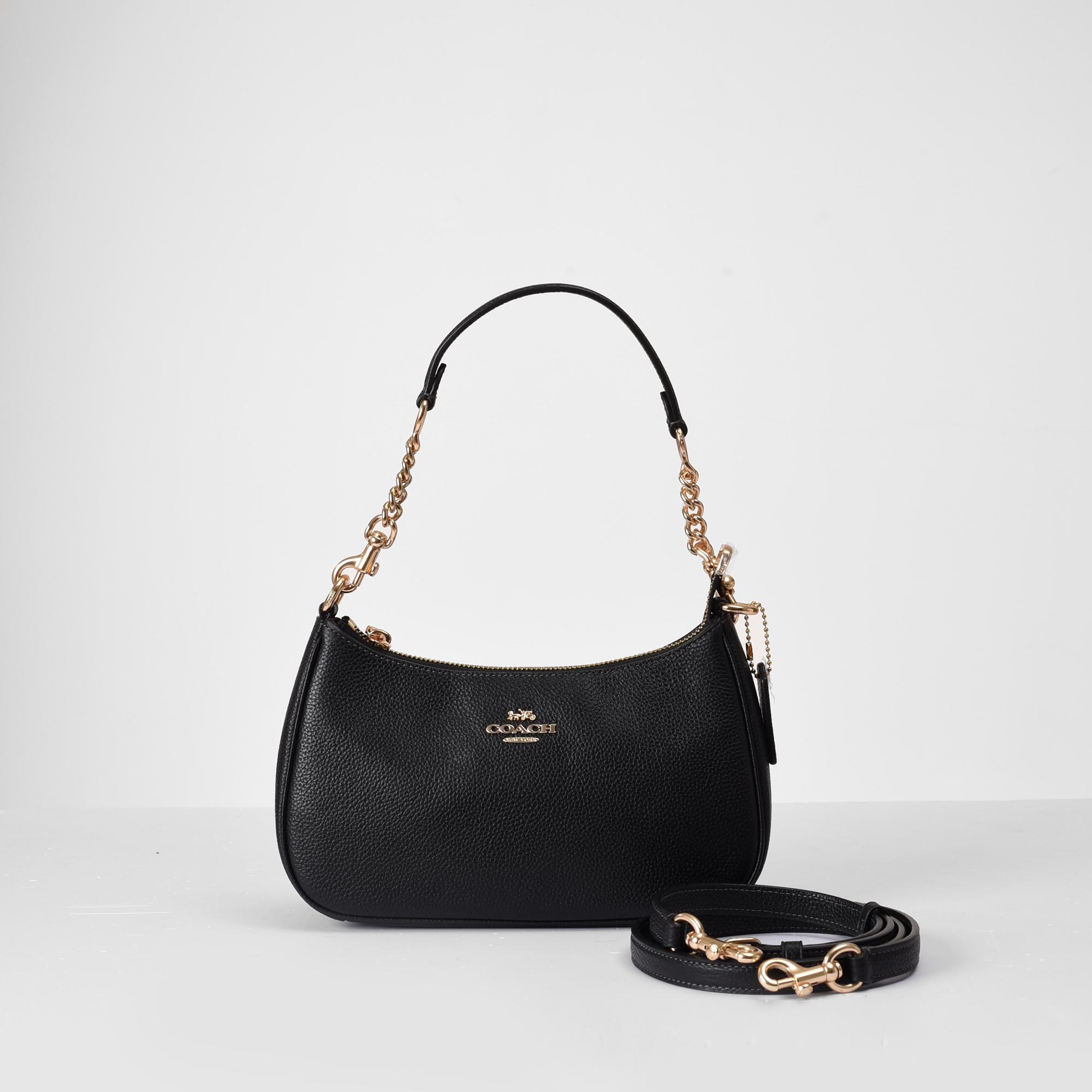 COACH SIGNATURE TERI BAG - BLACK