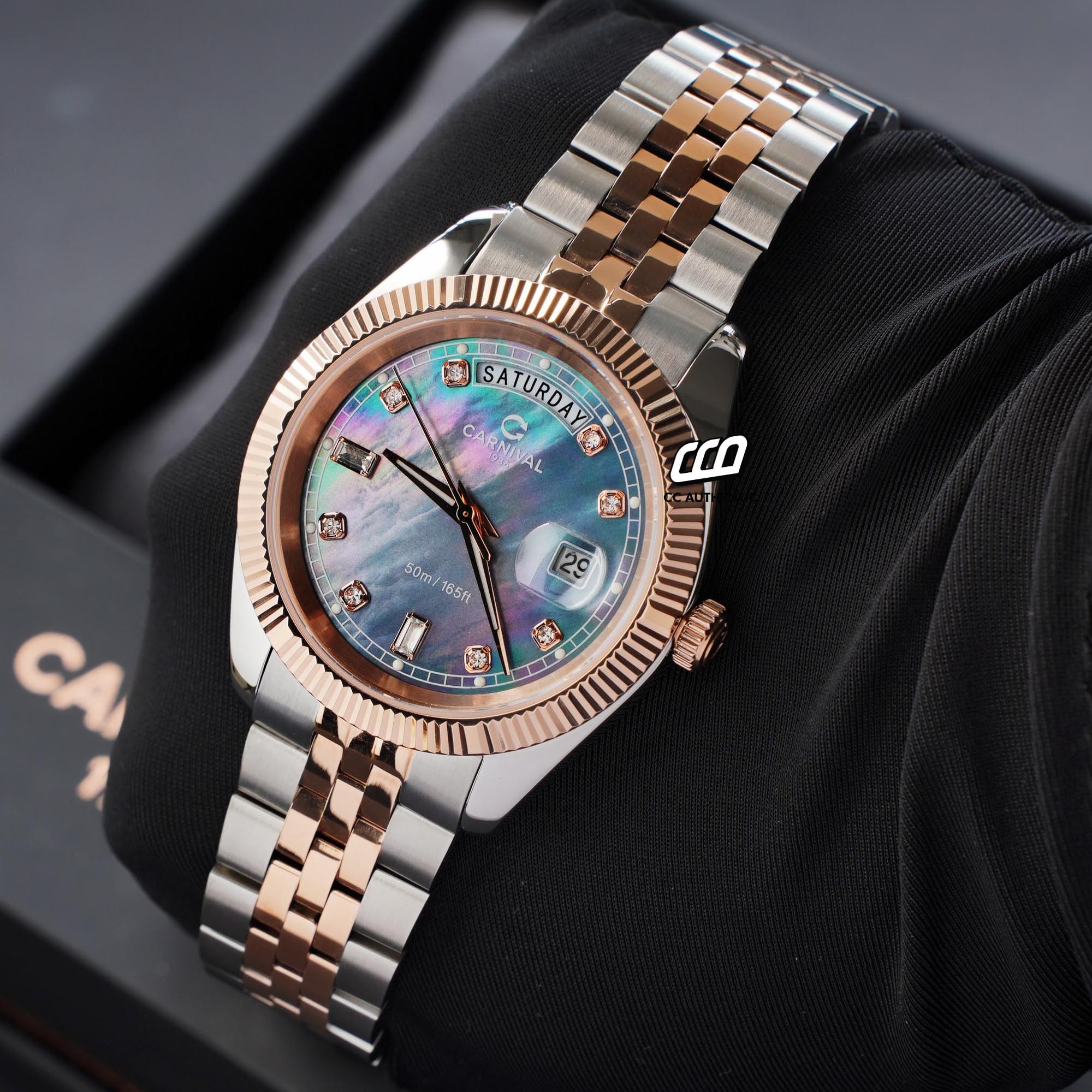 ĐỒNG HỒ NAM CARNIVAL 8190G CH DK QUAZT 40MM