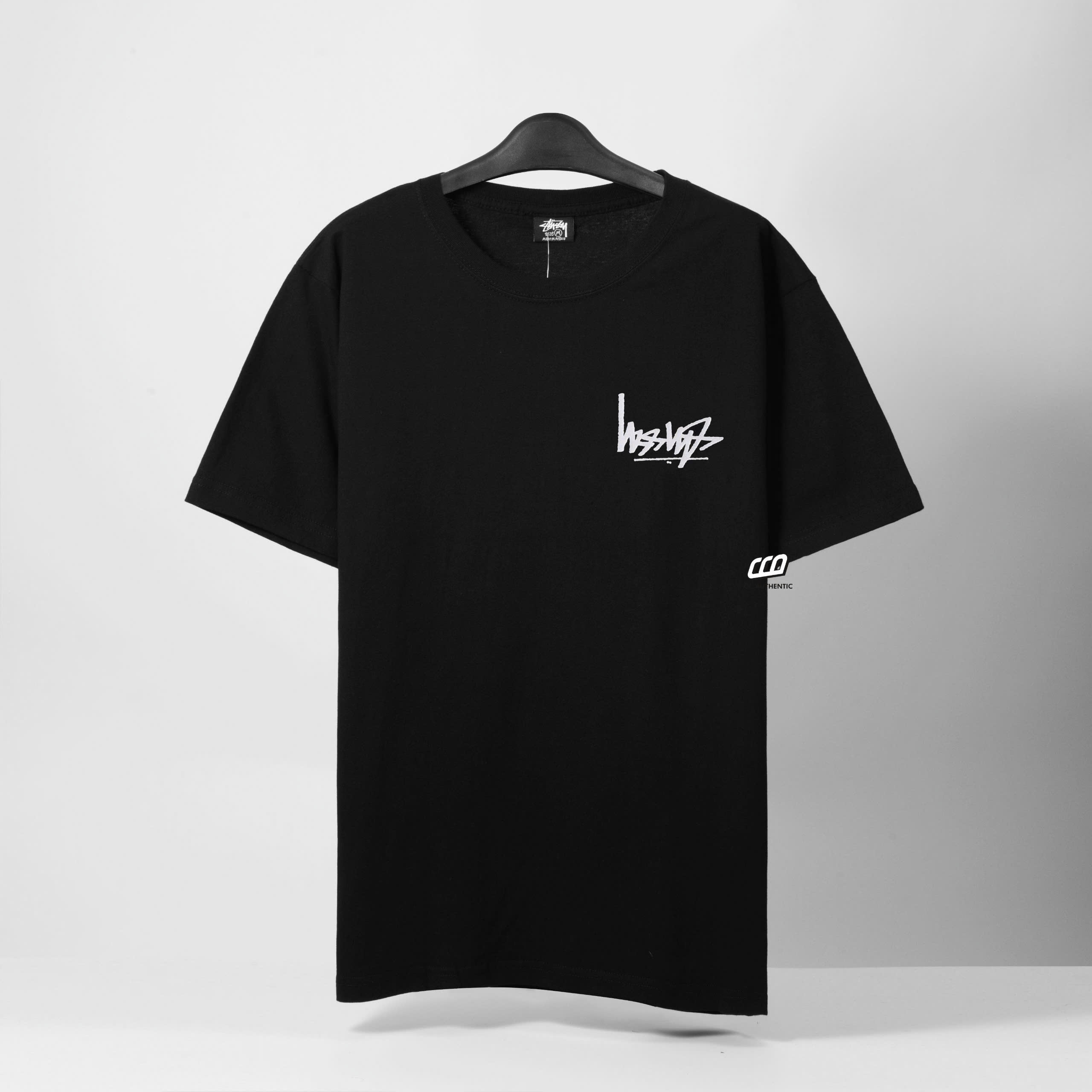 STUSSY FLIPPED T-SHIRT - BLACK