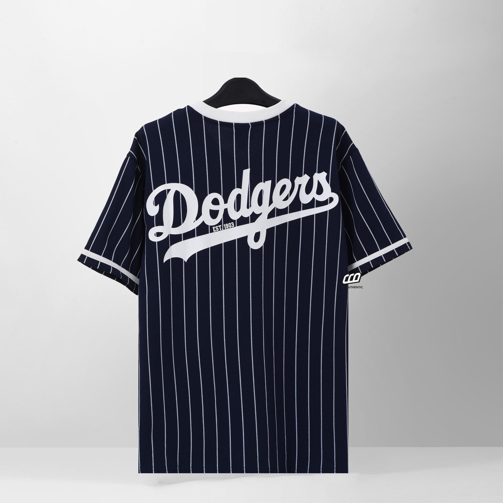 NEW ERA LA STRIPES T-SHIRT - NAVY