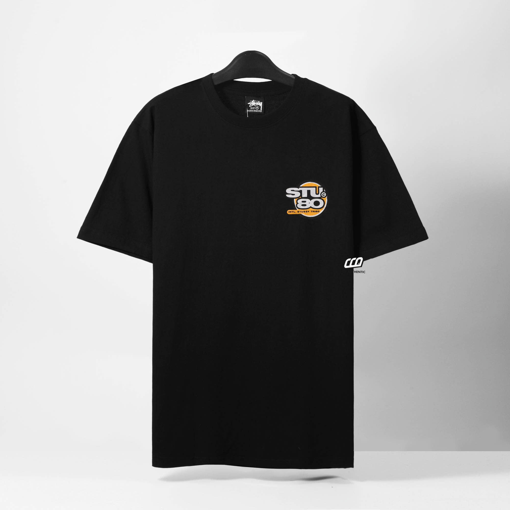 STUSSY HOT 80 T-SHIRT - BLACK