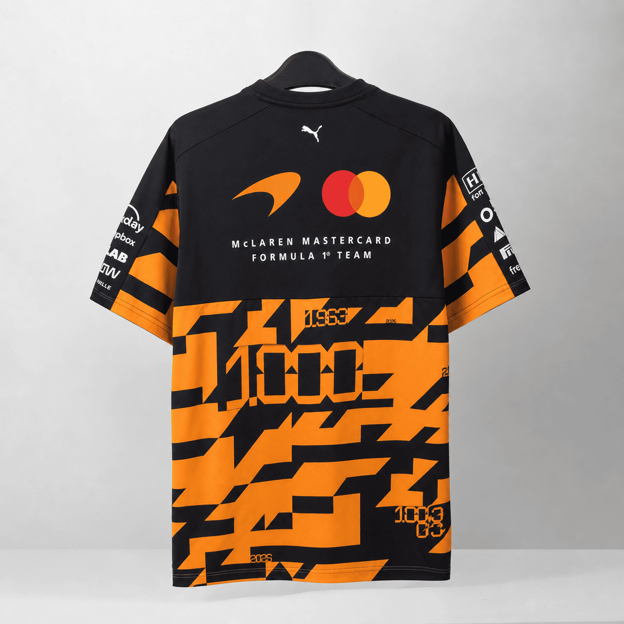PUMA MCLAREN RACING 1000TH GRAND PRIX T-SHIRT - BLACK/ORANGE