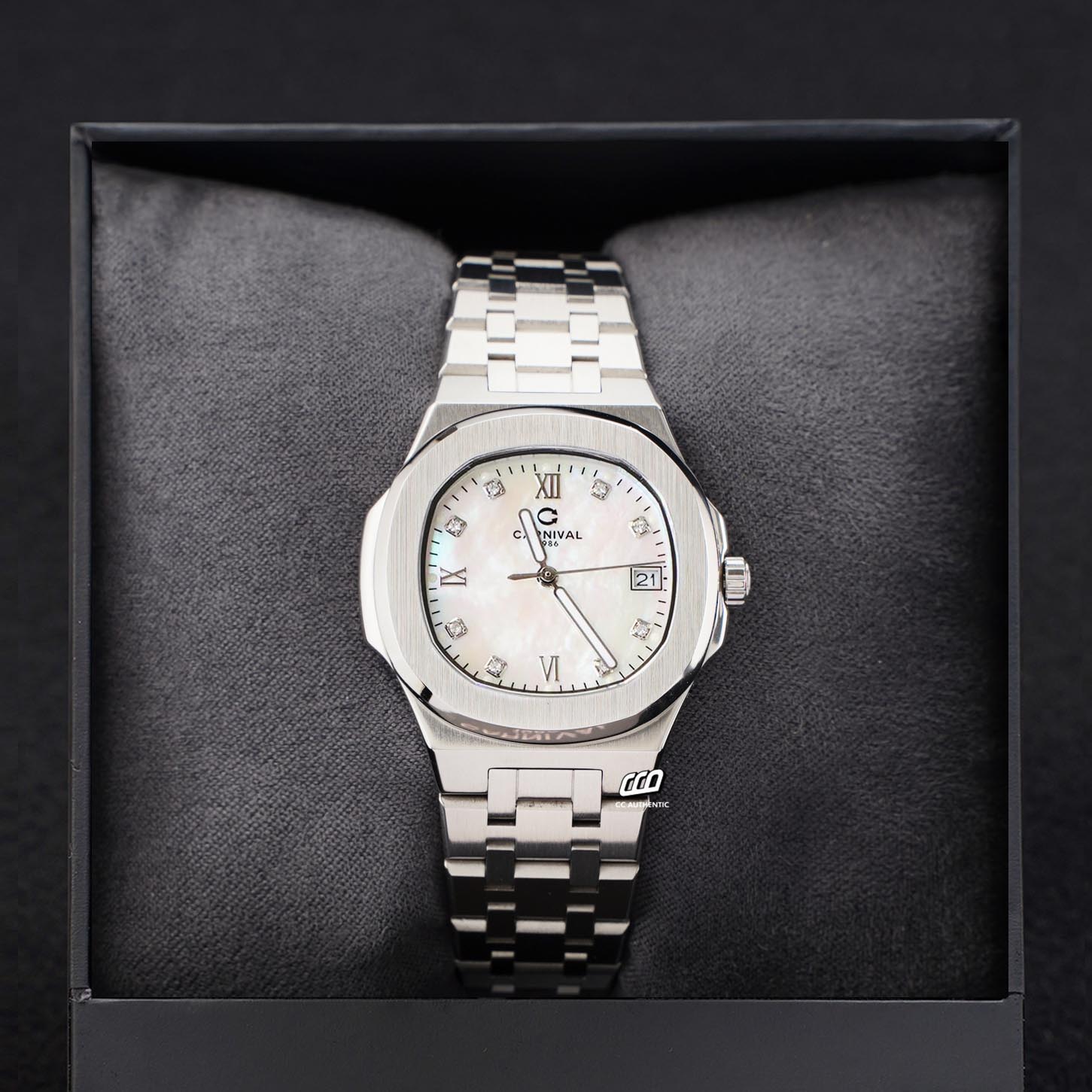 ĐỒNG HỒ NỮ CARNIVAL 8160L VT TK QUAZT 34MM