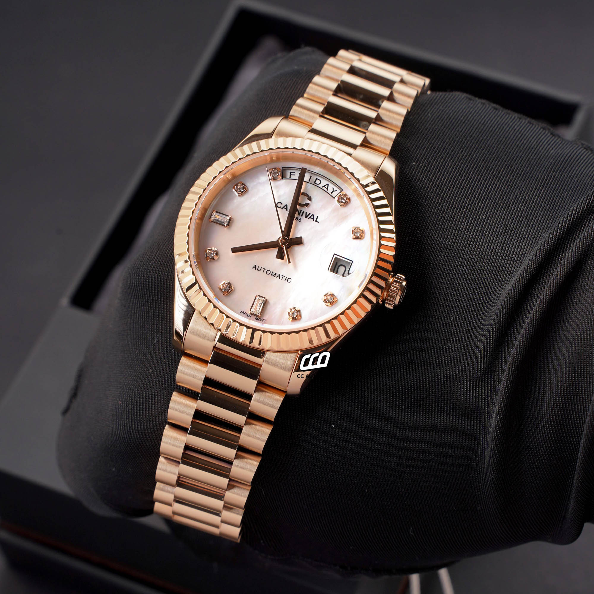 ĐỒNG HỒ NAM CARNIVAL 8239G VH TK AUTOMATIC 38MM