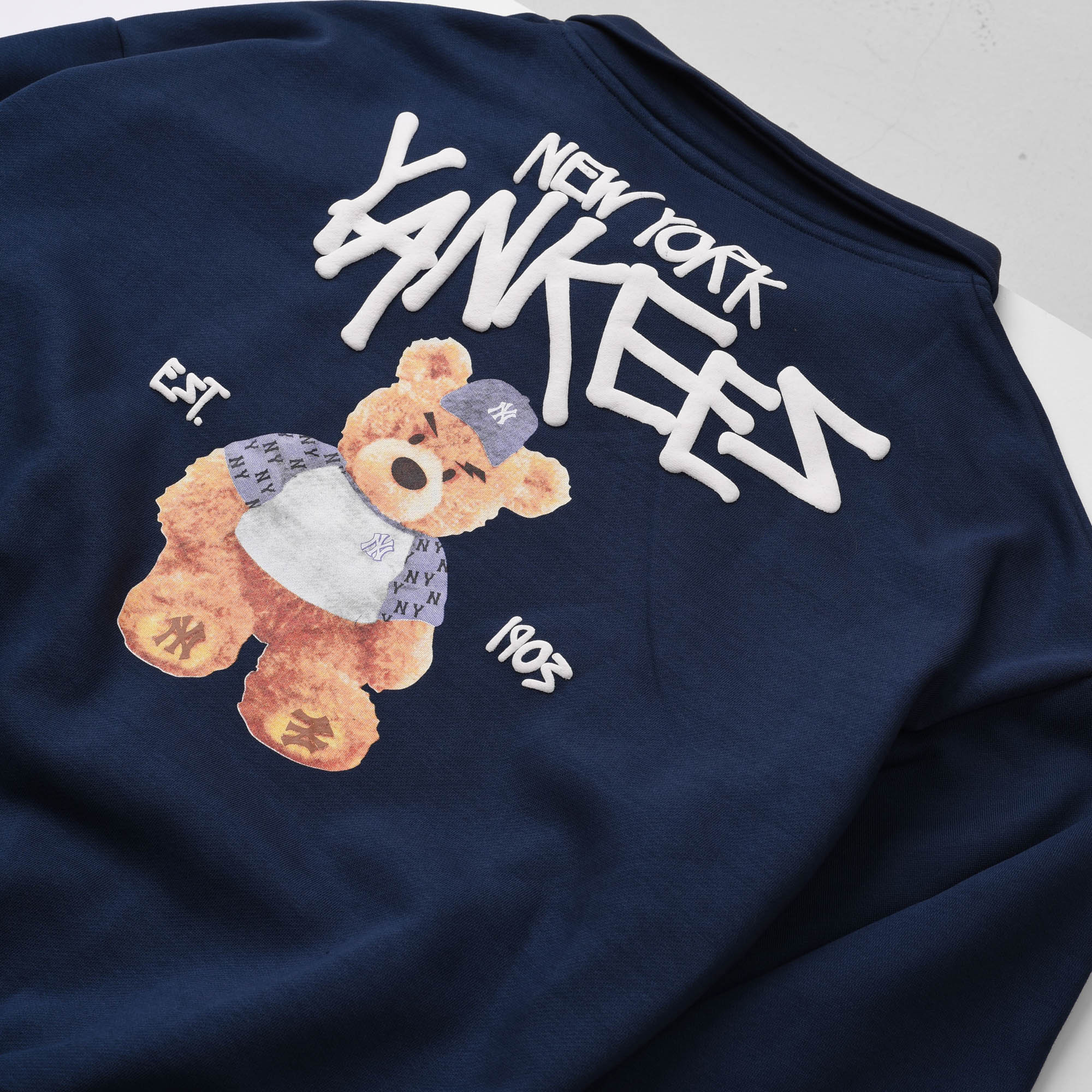 NEW ERA BEAR 1903 ZIP SWEATER - NAVY