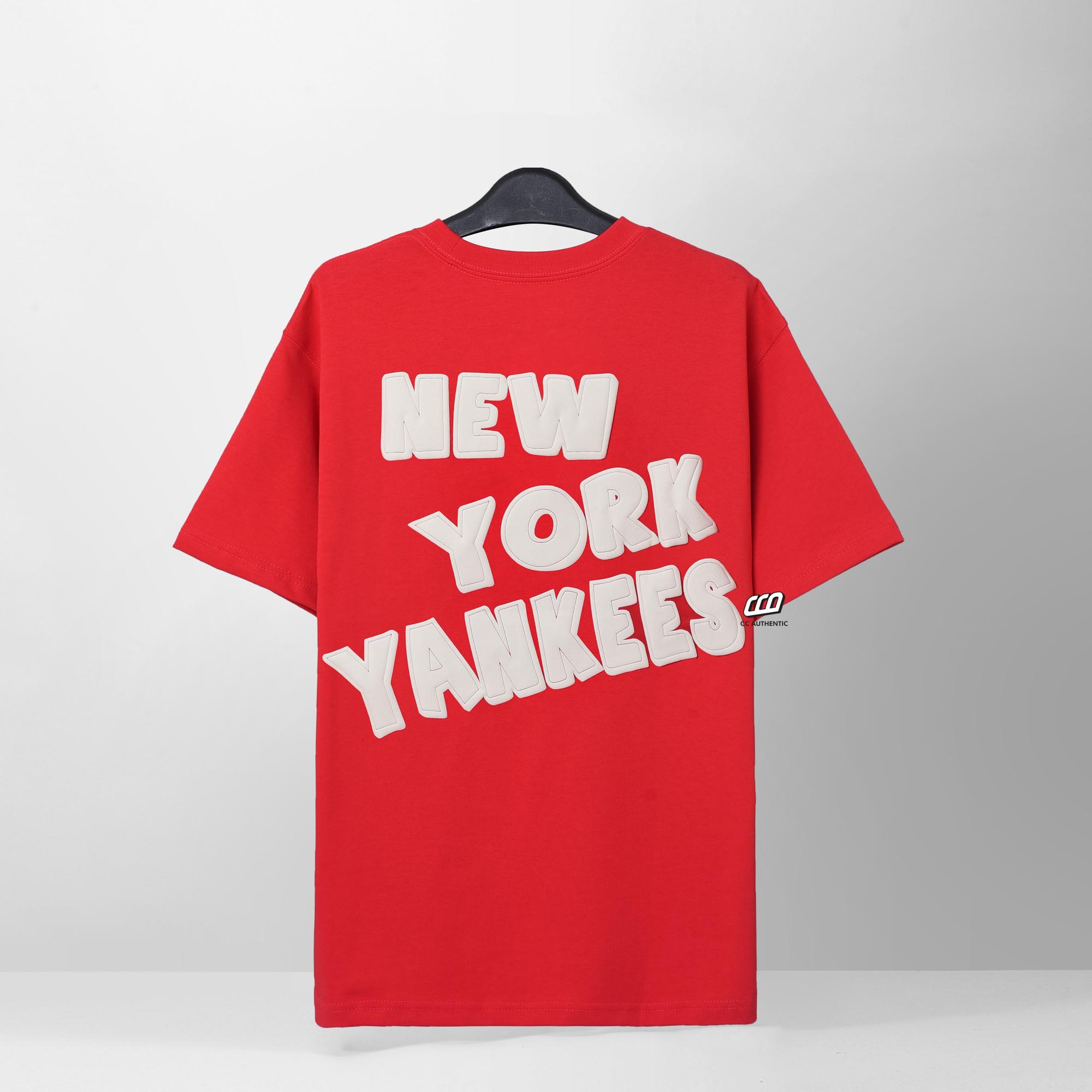 NEW ERA BIG LOGO NYYK T-SHIRT - RED