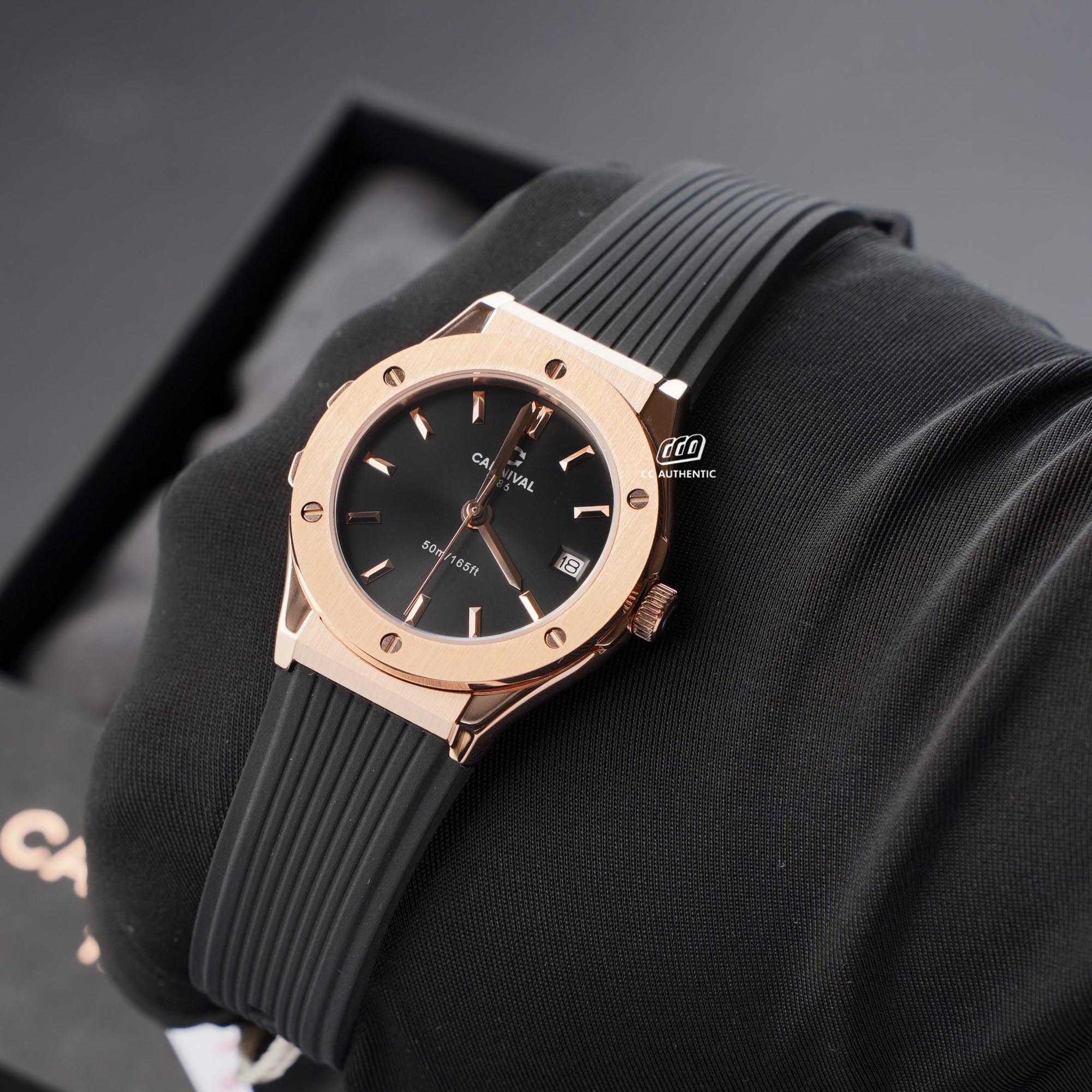 ĐỒNG HỒ NỮ CARNIVAL 8168L VH DCS D QUAZT 34MM