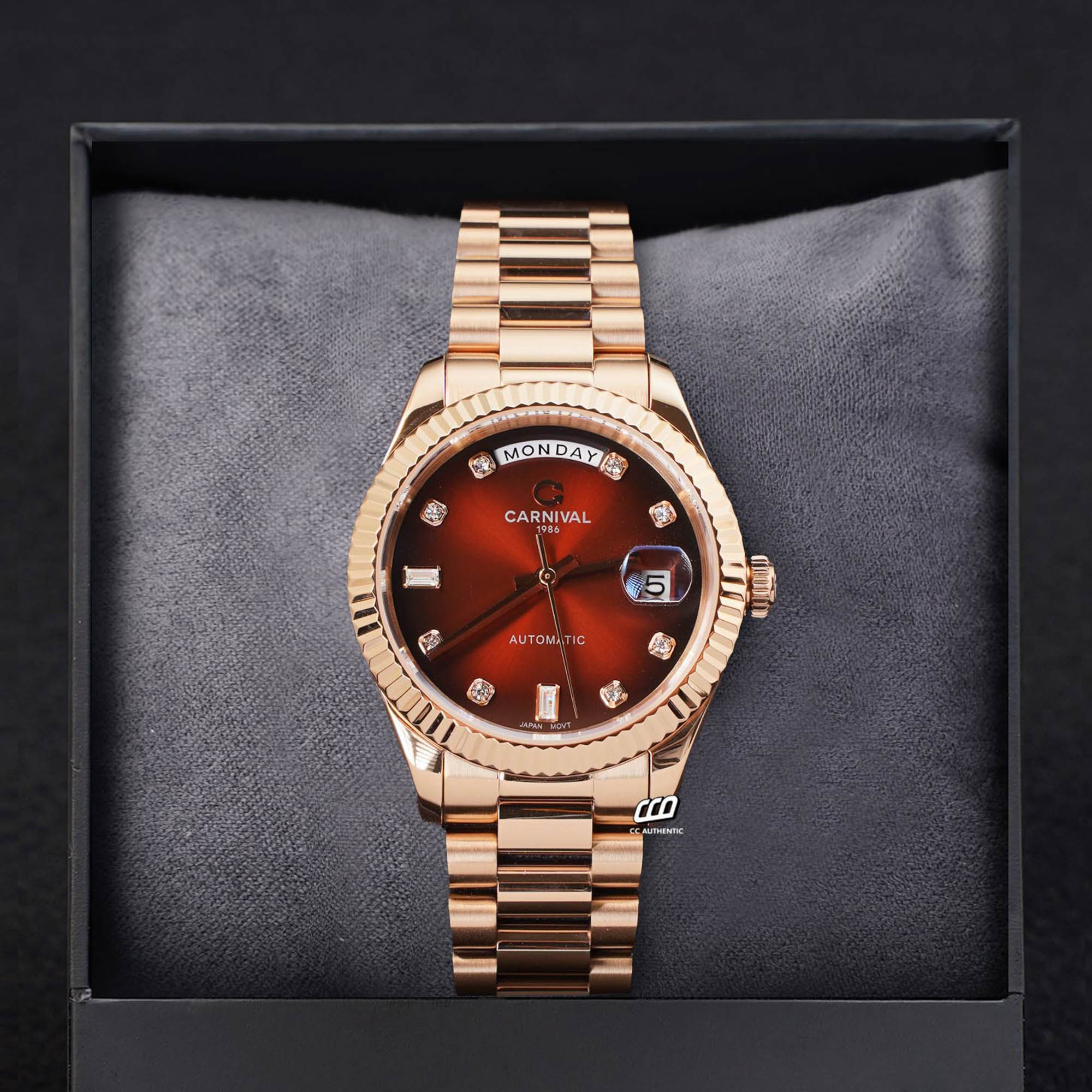 ĐỒNG HỒ NAM CARNIVAL 8239G VH N AUTOMATIC 38MM