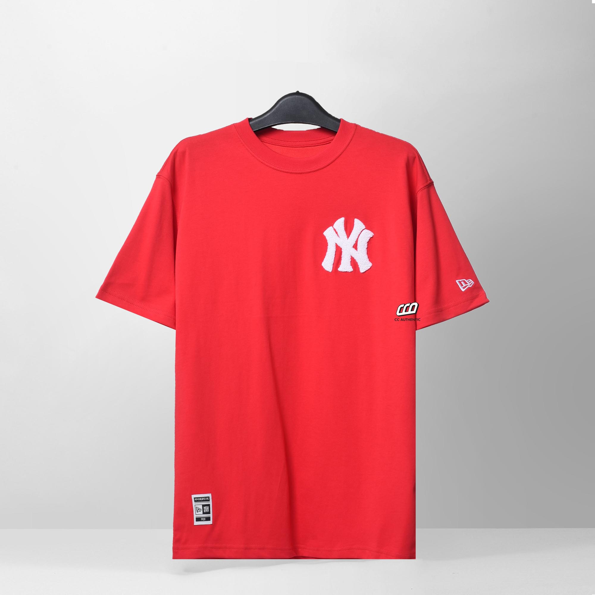 NEW ERA BACK LOGO NY T-SHIRT - RED