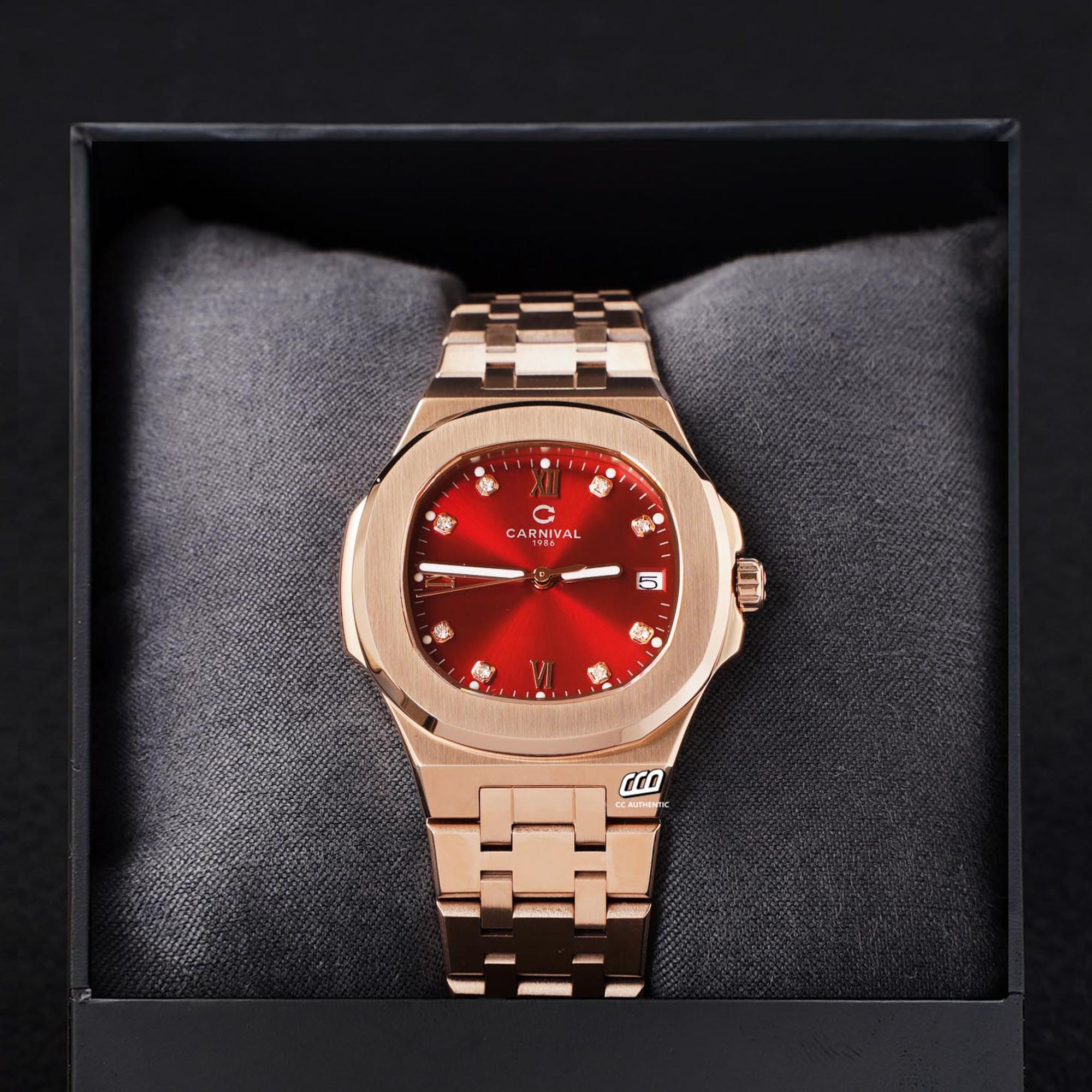 ĐỒNG HỒ NỮ CARNIVAL 8160L VH DO QUAZT 34MM
