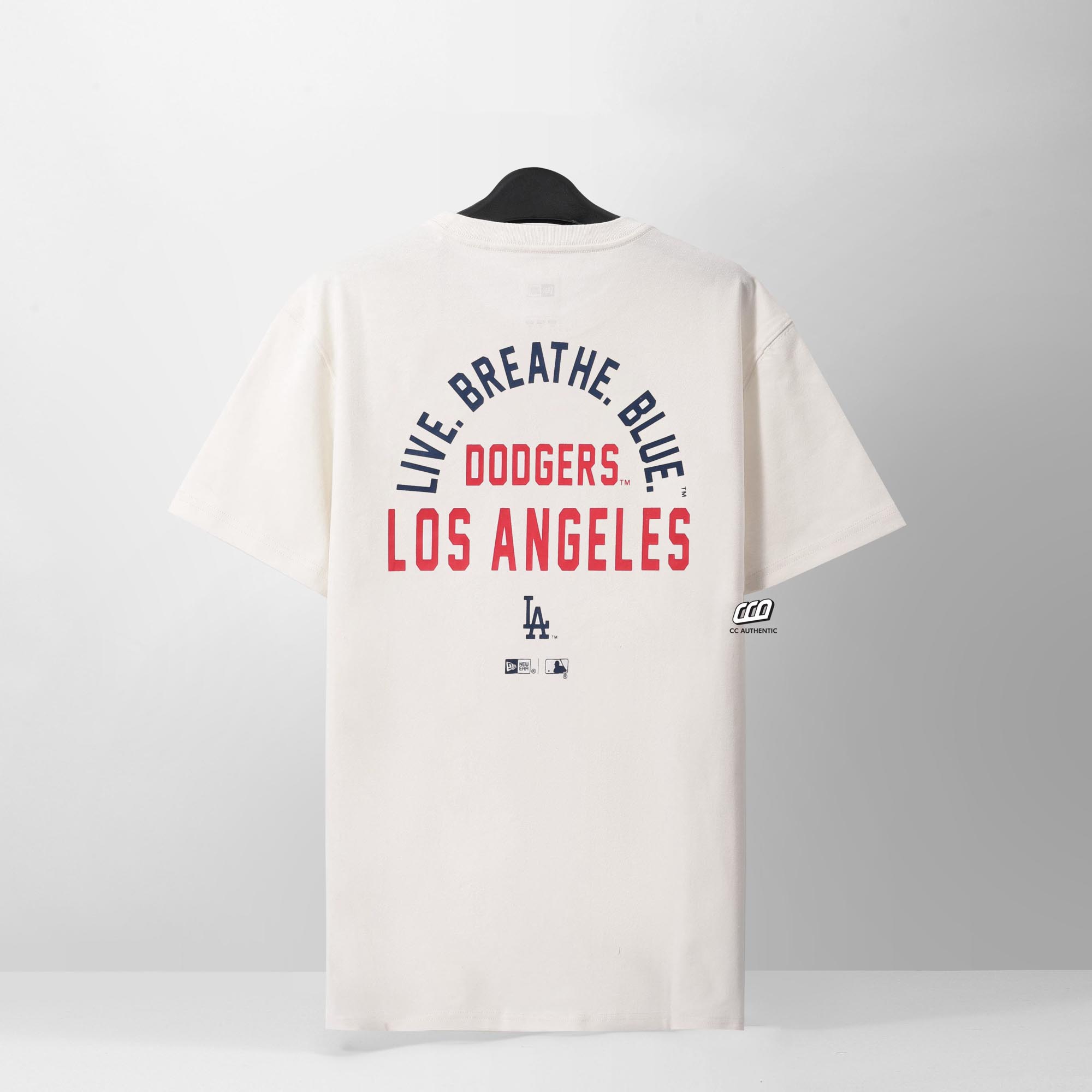 NEW ERA ARCH SLOGAN T-SHIRT - IVORY