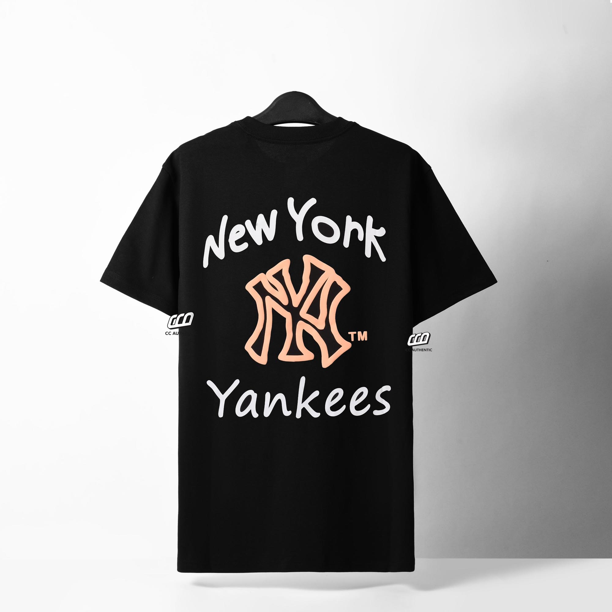 NEW ERA YELLOW NYYK T-SHIRT - BLACK