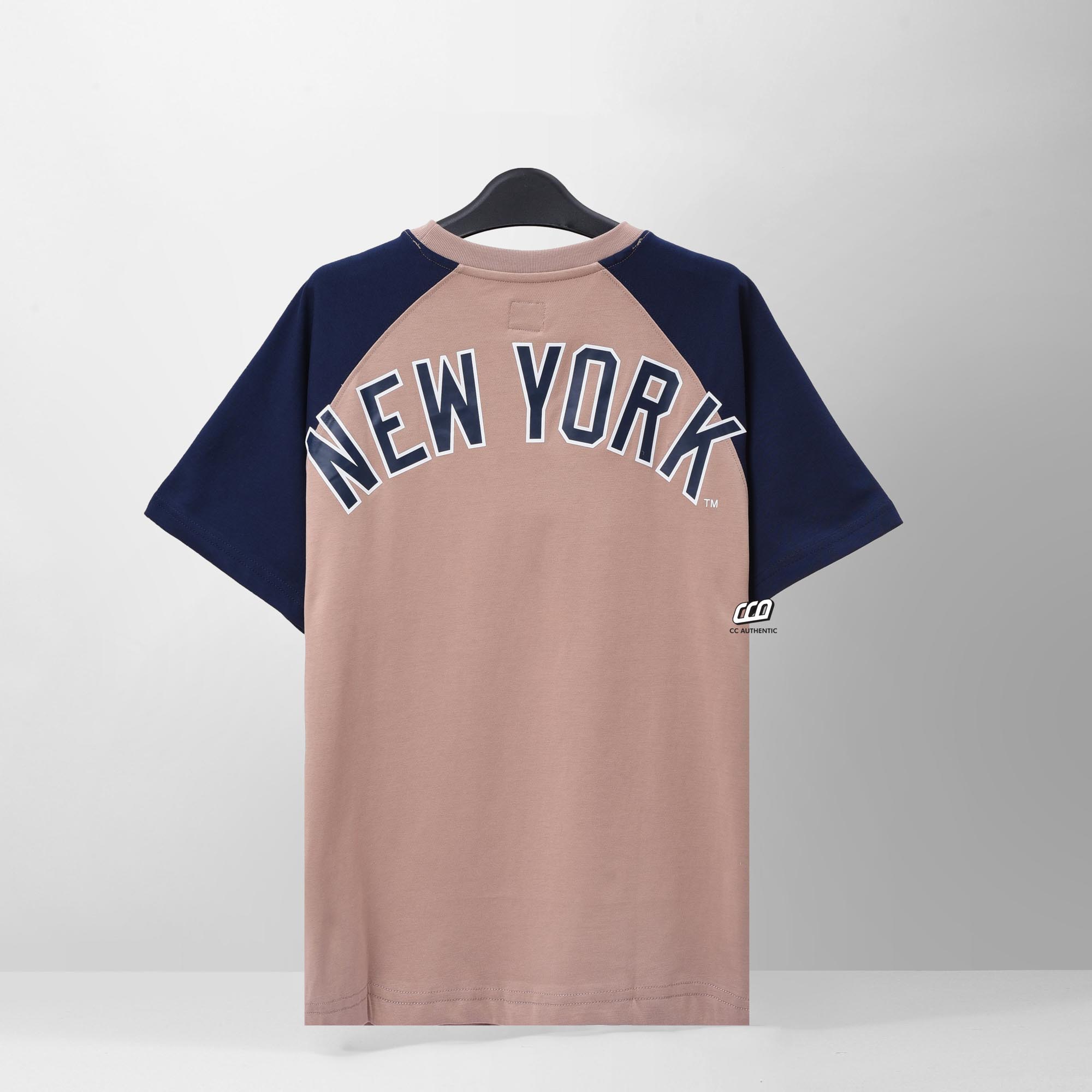 NEW ERA NEW YORK YANKEES BACK LOGO T-SHIRT - KHAKI