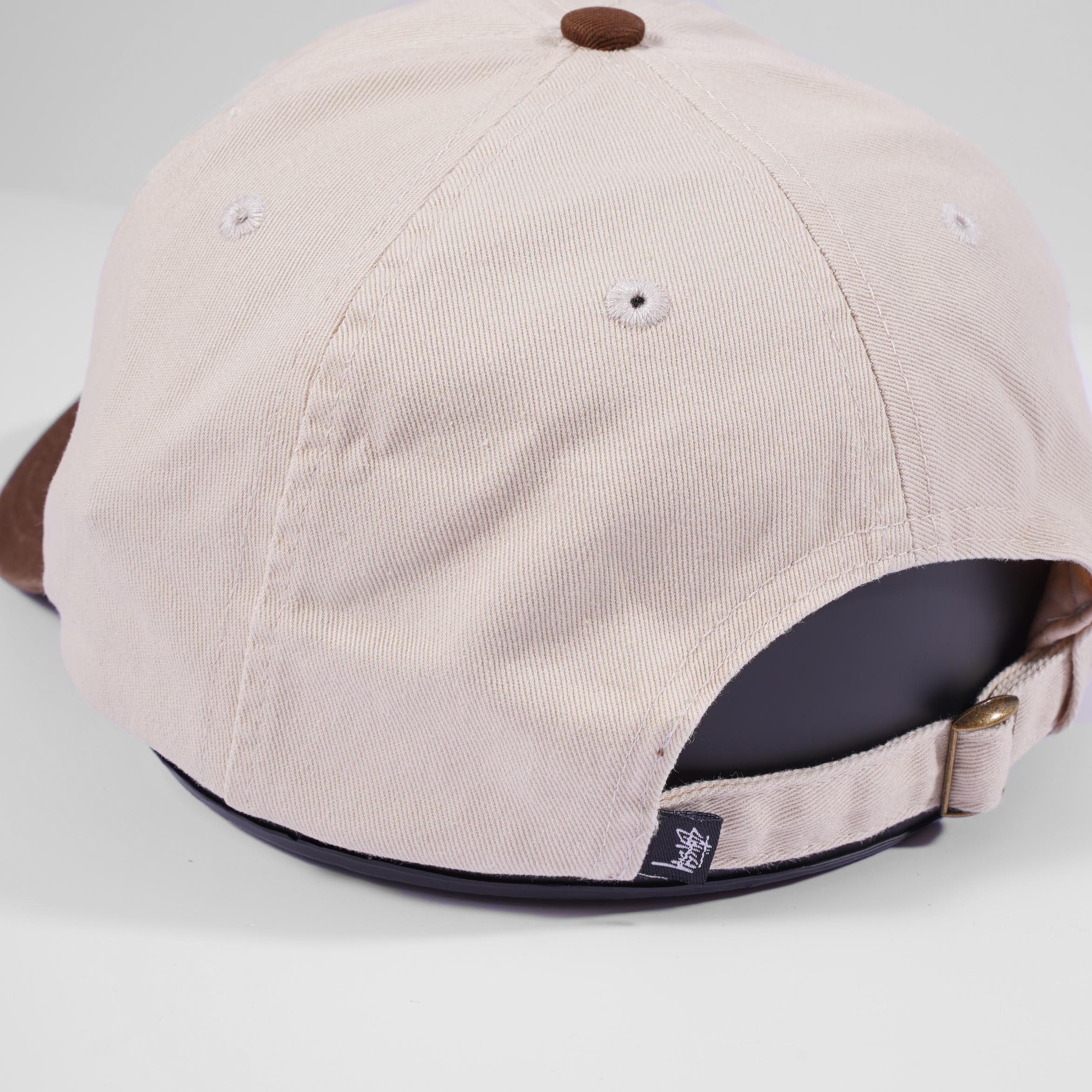 stussy stock low pro cap - NATURAL CHOCOLATE