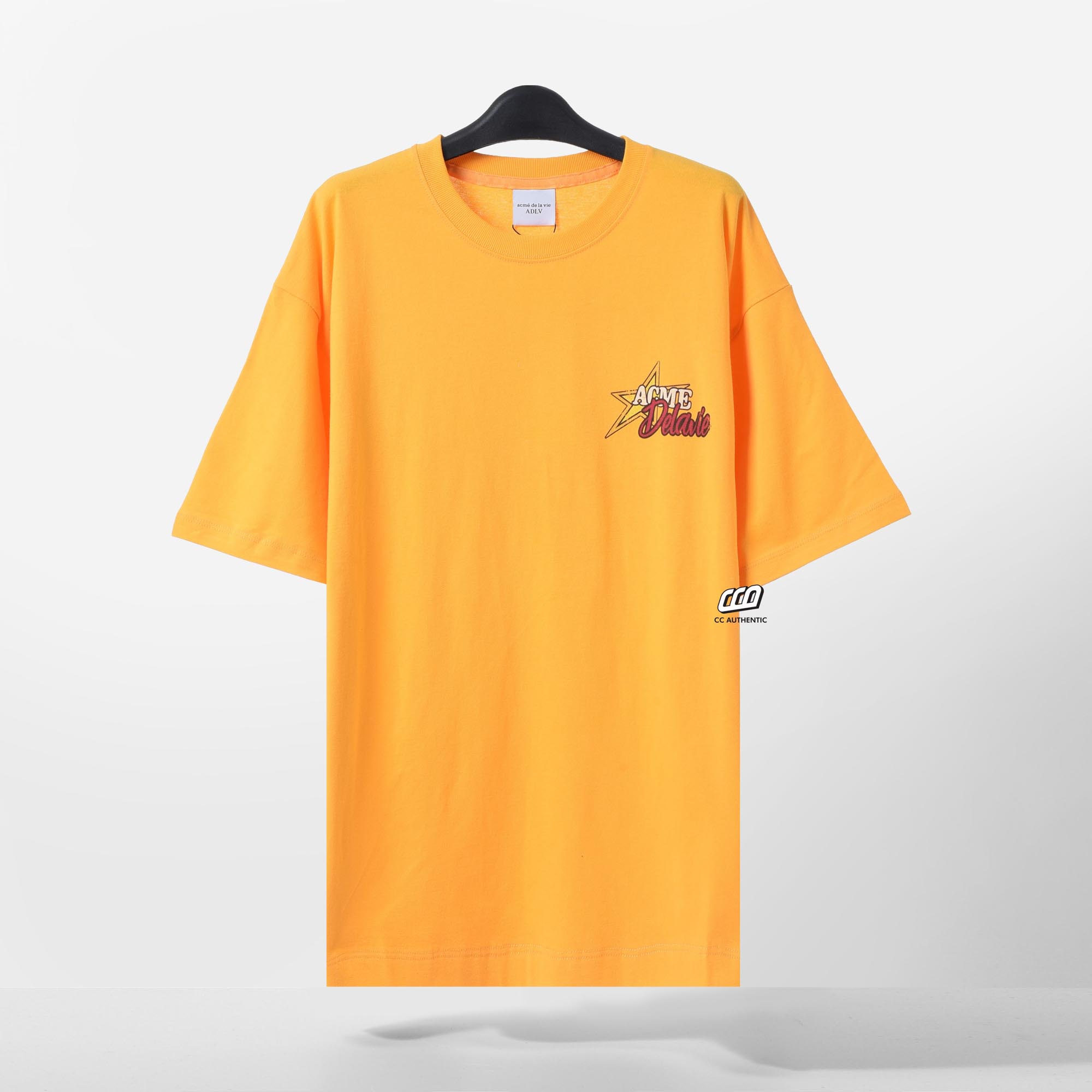 ADLV CRACK STAR LOGO T-SHIRT - YELLOW